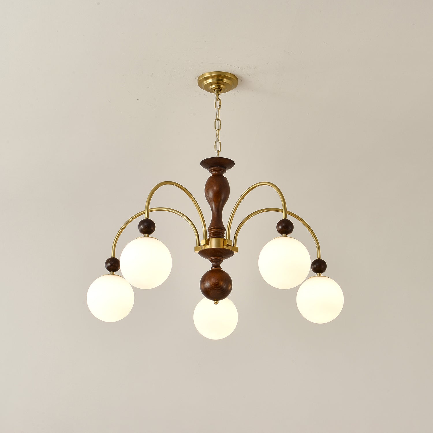Archway Walnut Color Chandelier - Letslighting