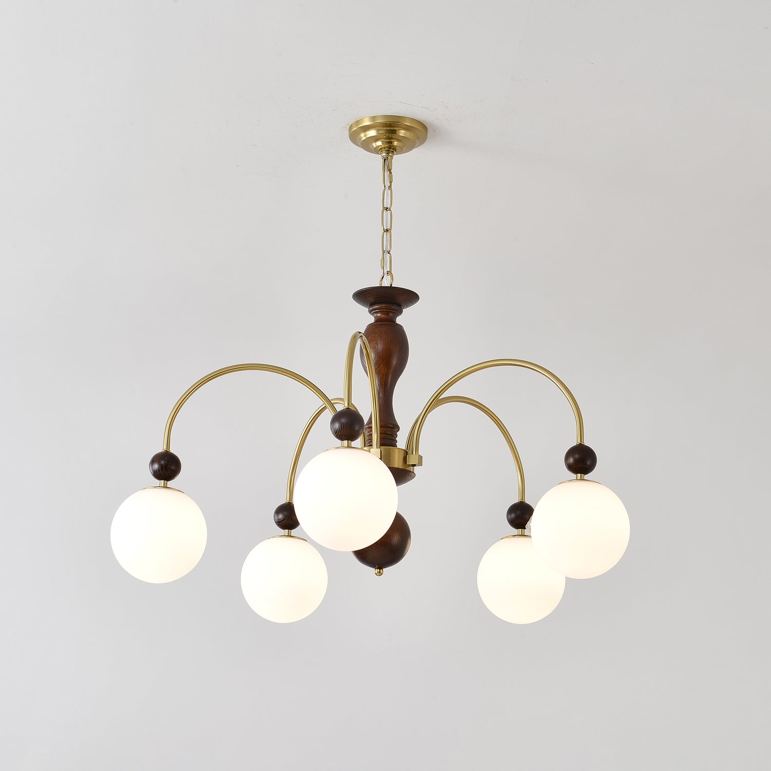 Archway Walnut Color Chandelier - Letslighting