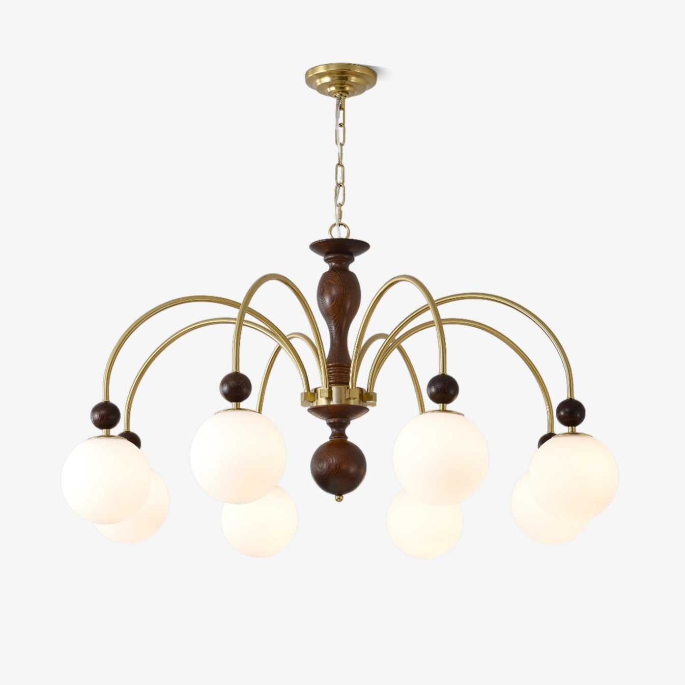 Archway Walnut Color Chandelier - Letslighting