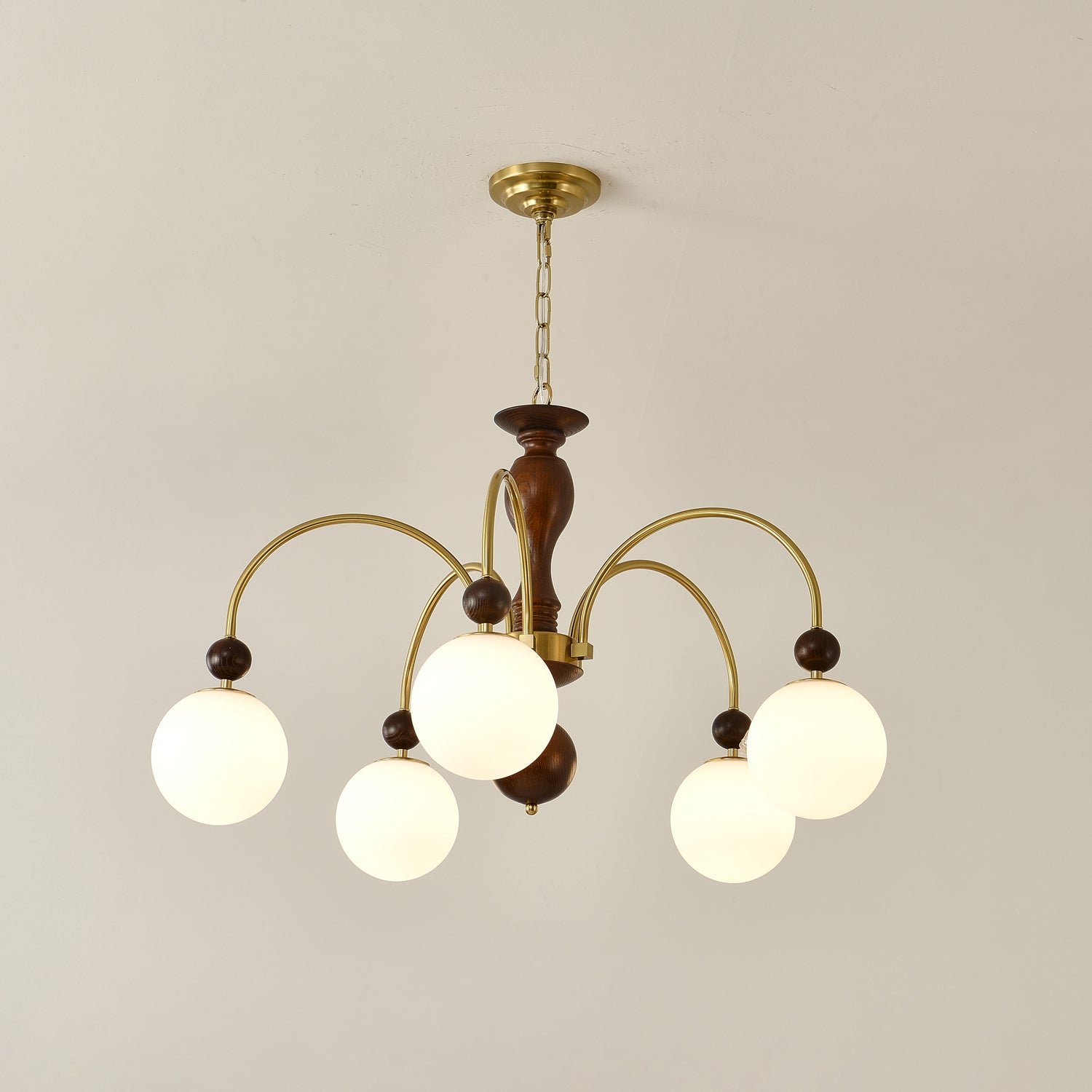 Archway Walnut Color Chandelier - Letslighting