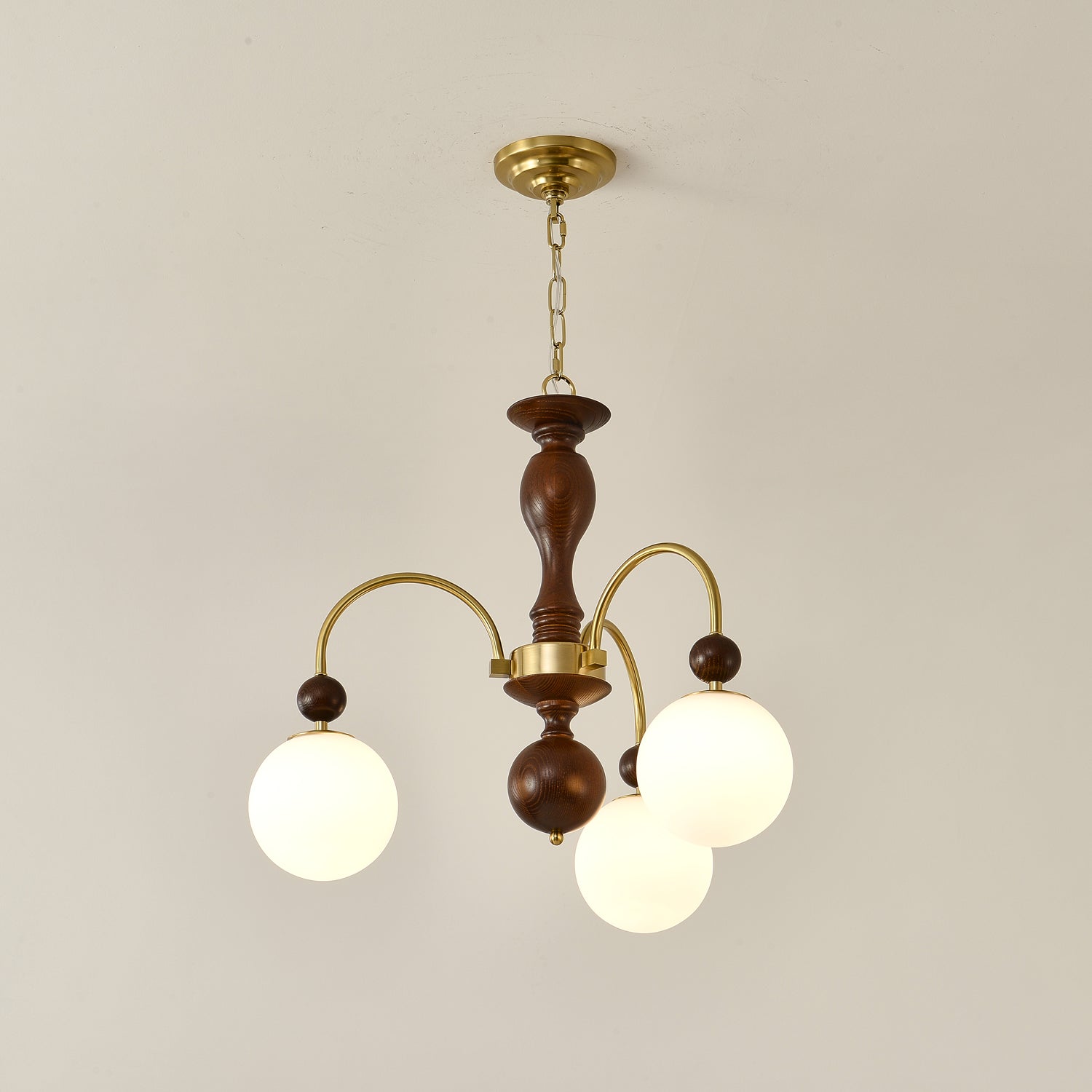Archway Walnut Color Chandelier - Letslighting
