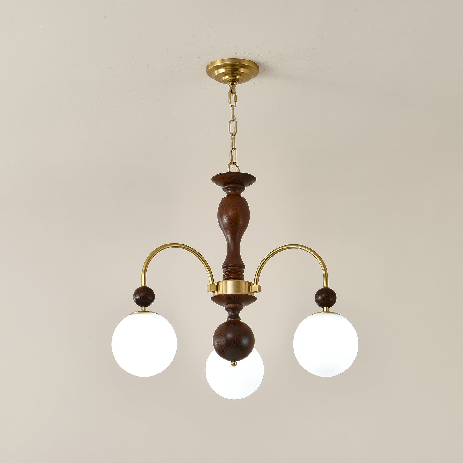 Archway Walnut Color Chandelier - Letslighting