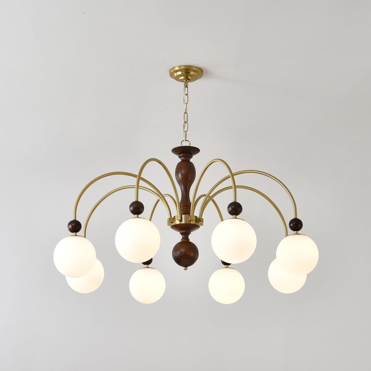 Archway Walnut Color Chandelier - Letslighting