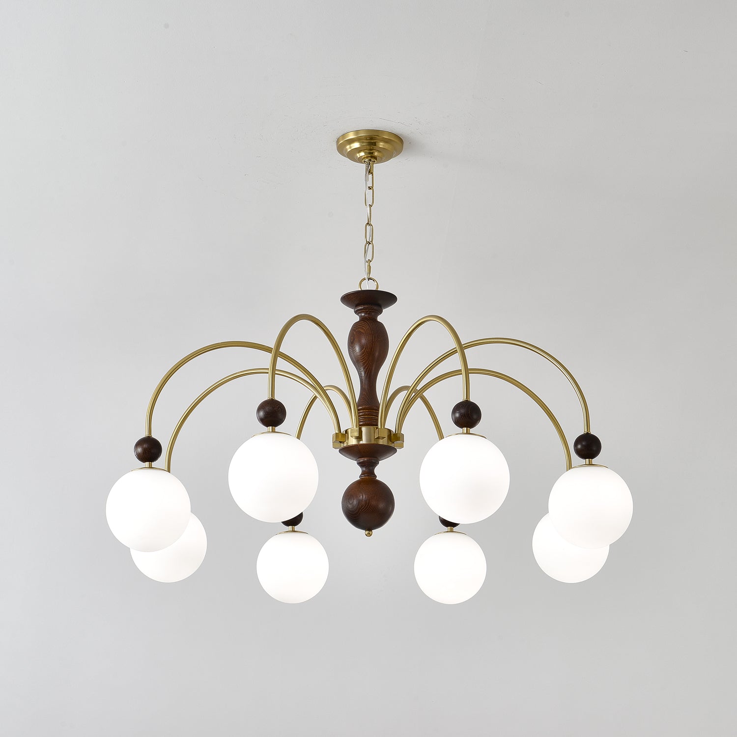 Archway Walnut Color Chandelier - Letslighting