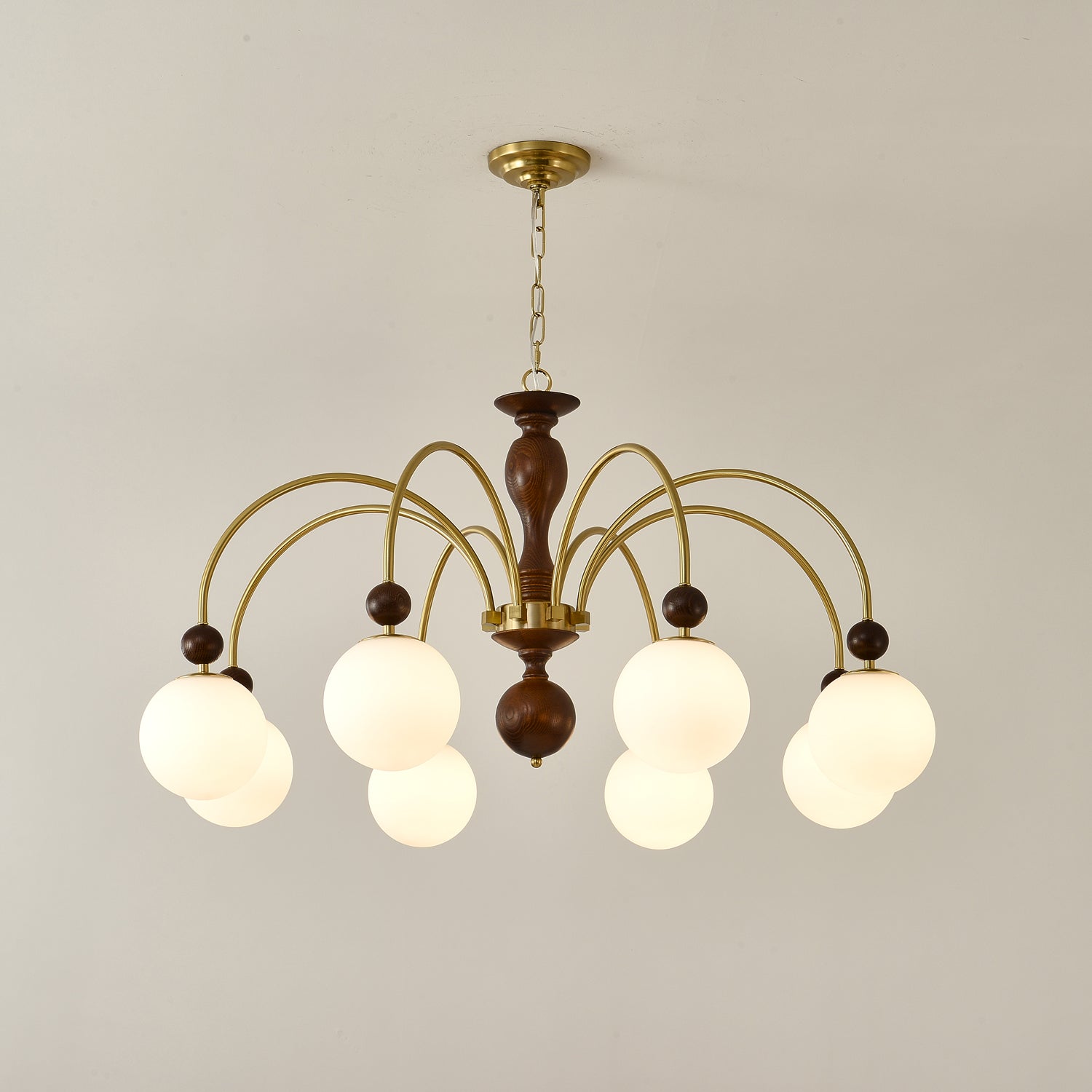 Archway Walnut Color Chandelier - Letslighting