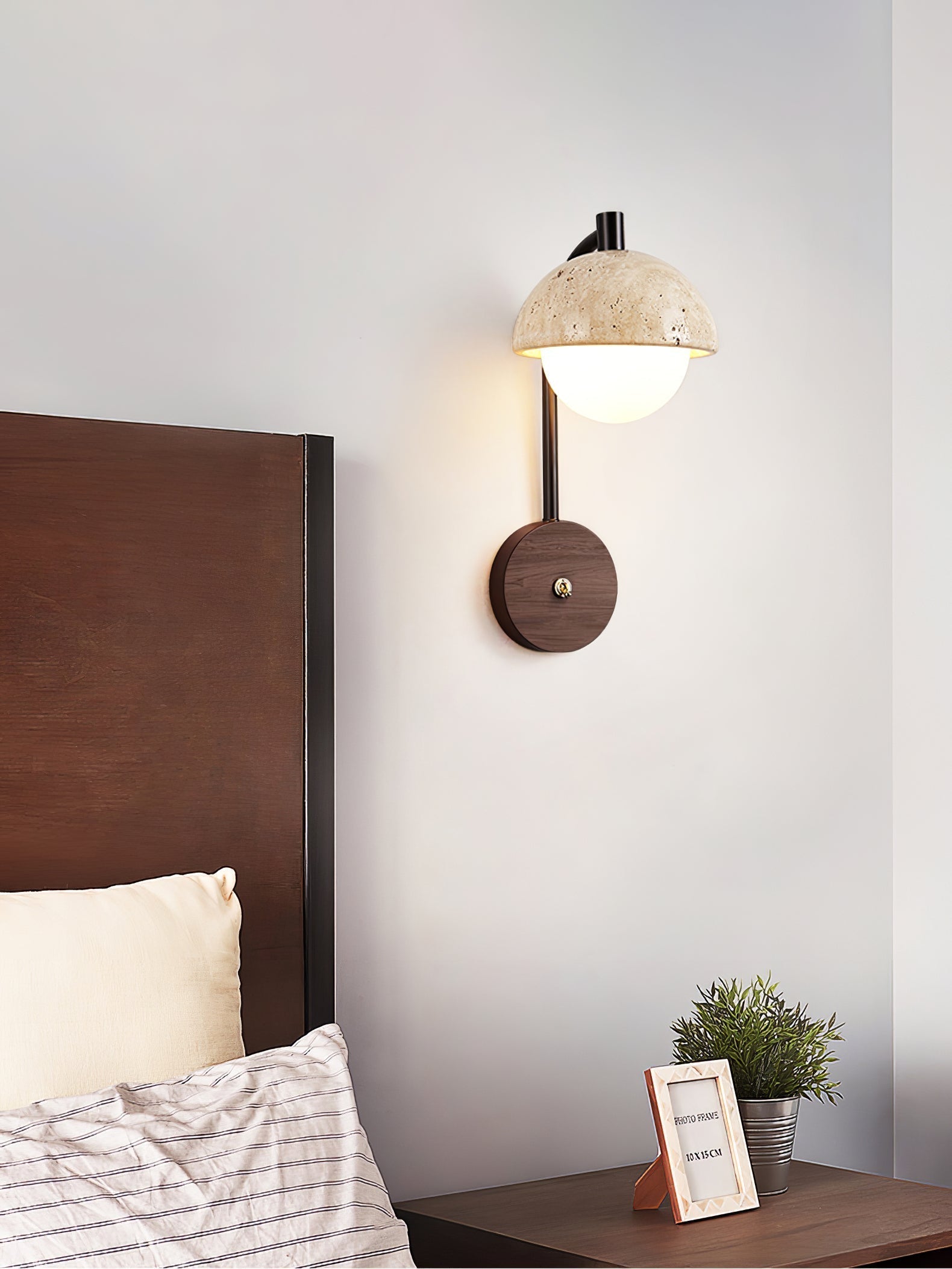 Arlo Travertine Wall Light - Letslighting