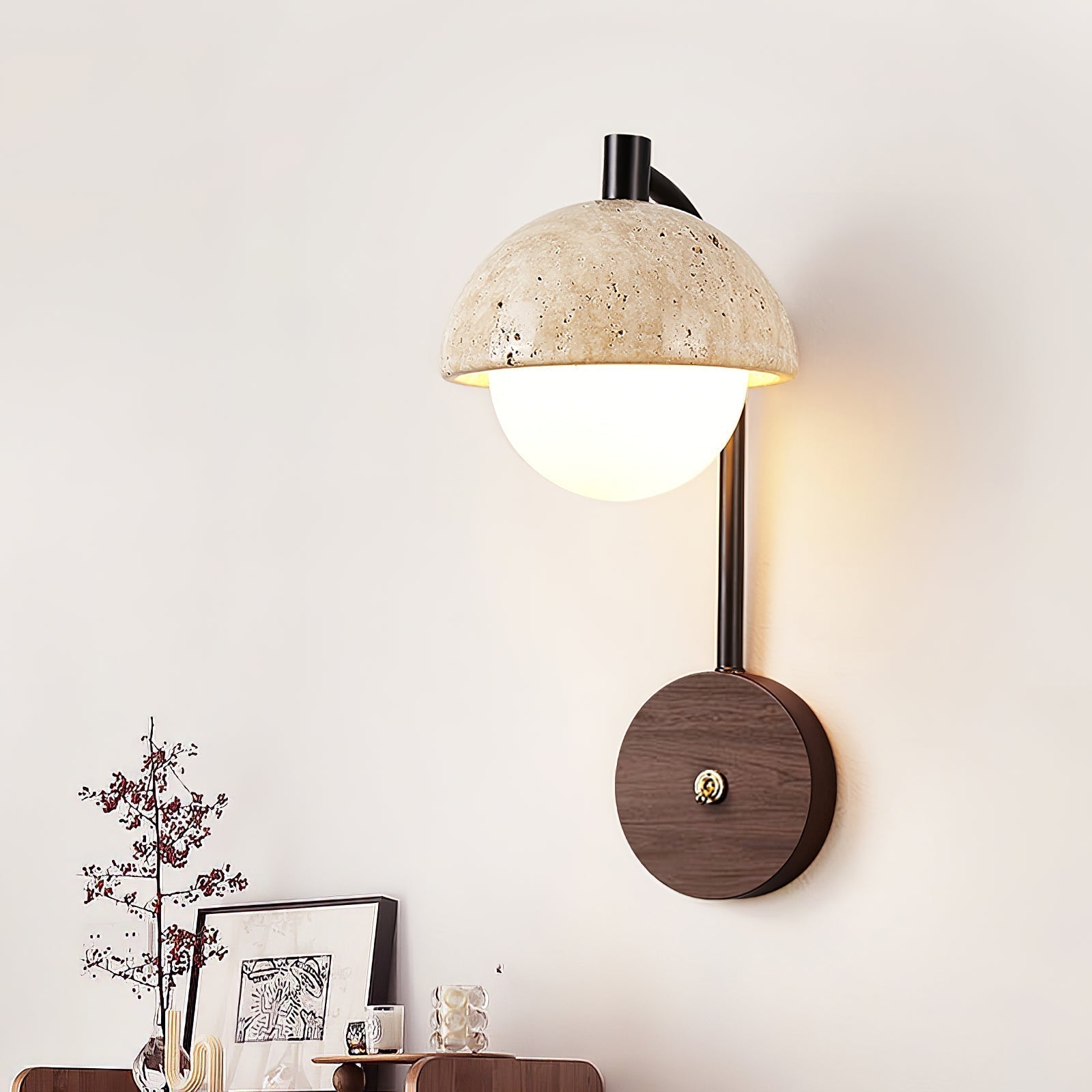 Arlo Travertine Wall Light - Letslighting