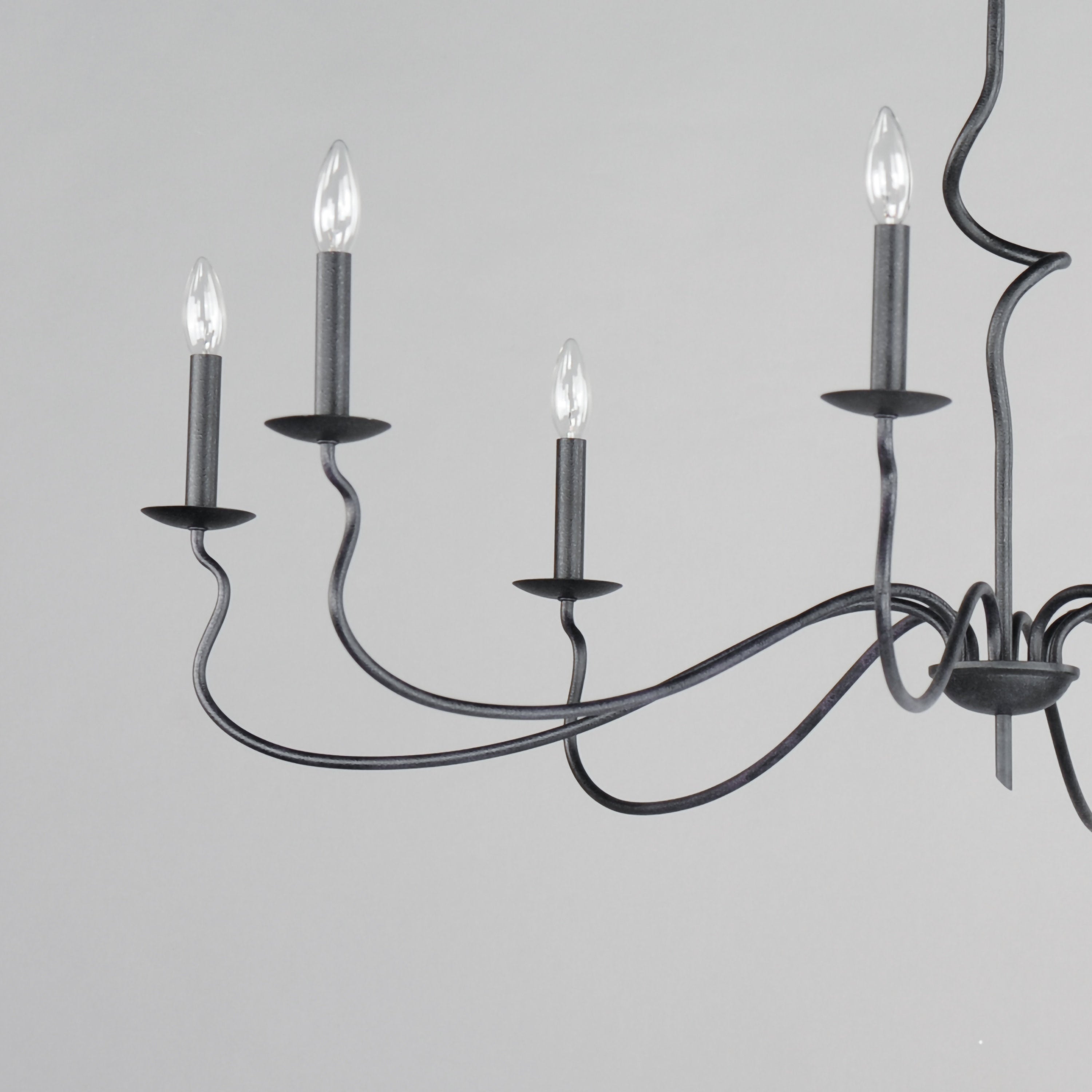Rauduvyo Modern Minimalist Industrial Metal Chandelier - Lamp Copper