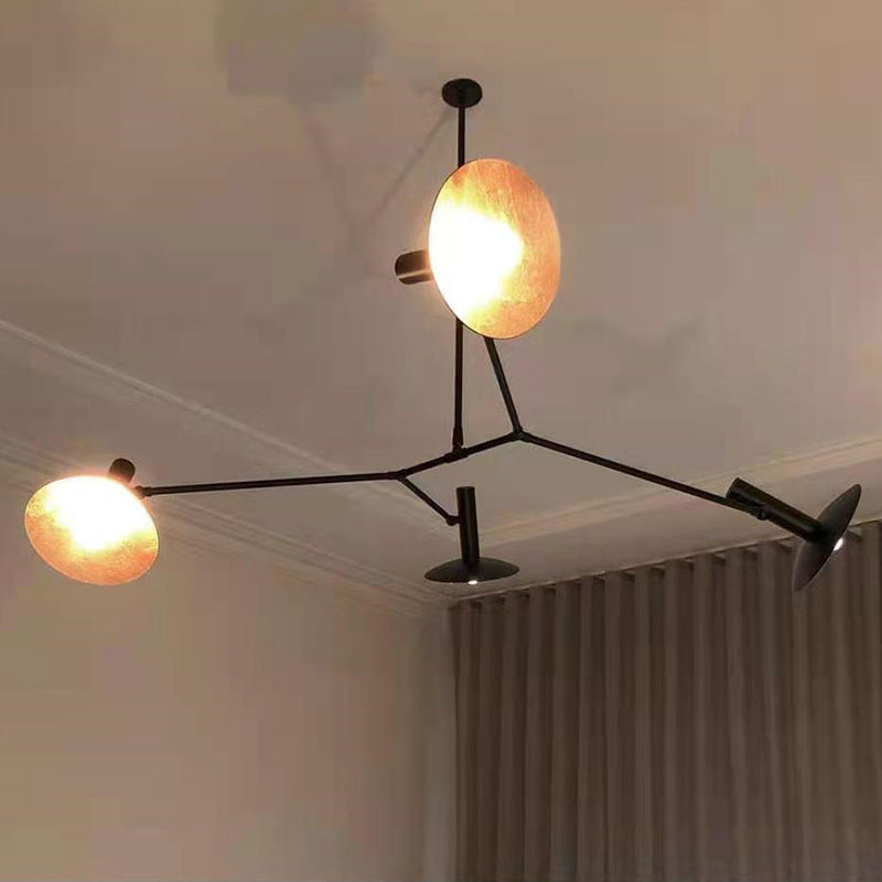 Tinduvyo Modern Minimalist Metal Glass Chandelier - Lamp Copper