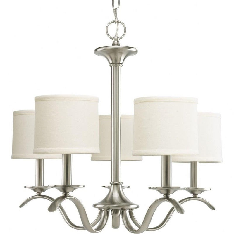 Vatnuvys Traditional Premium Brass Fabric Metal Chandelier - Lamp Copper