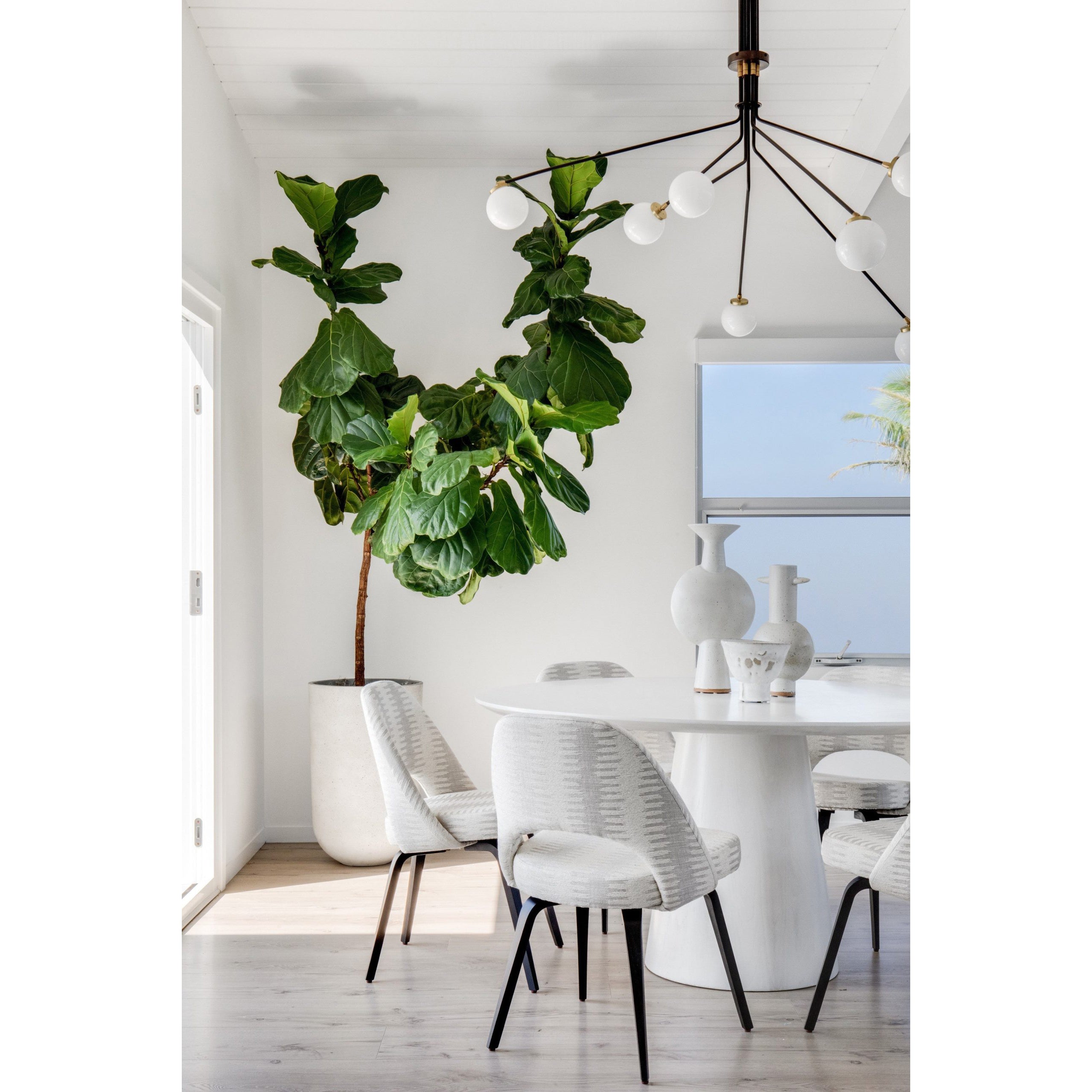 Vatnuvyo Modern Minimalist Brass Metal Glass Ceiling Lamp - Lamp Copper