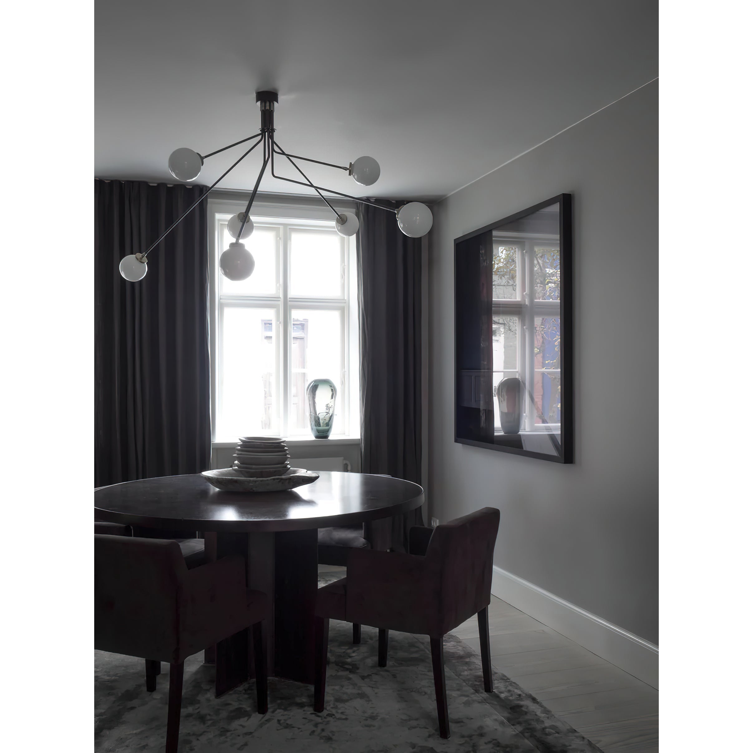 Vatnuvyo Modern Minimalist Brass Metal Glass Ceiling Lamp - Lamp Copper