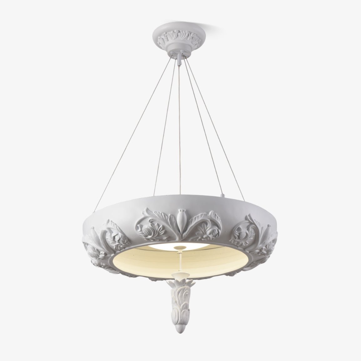 Rococo Plaster Pendant Chandelier - Letslighting