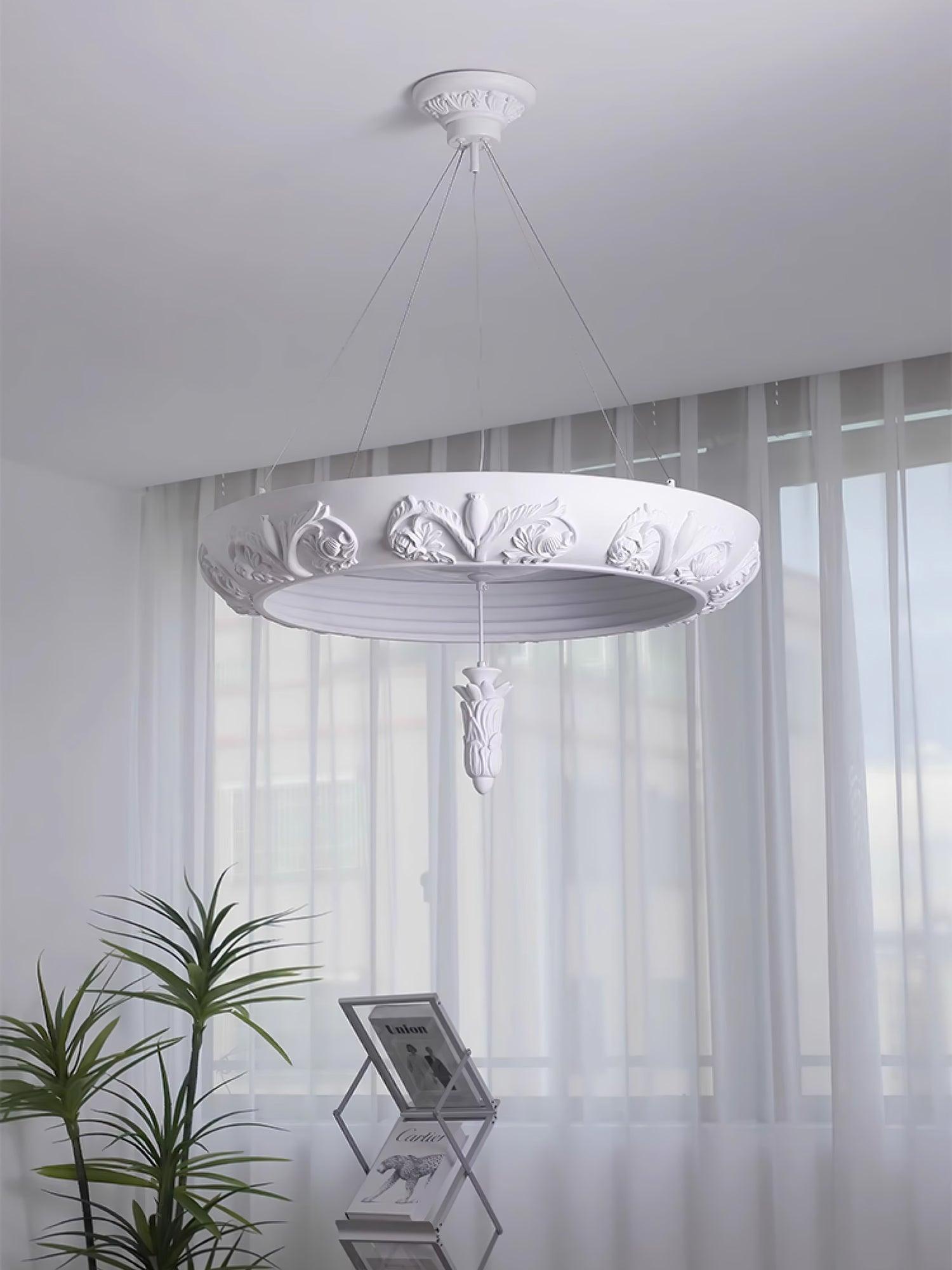 Rococo Plaster Pendant Chandelier - Letslighting