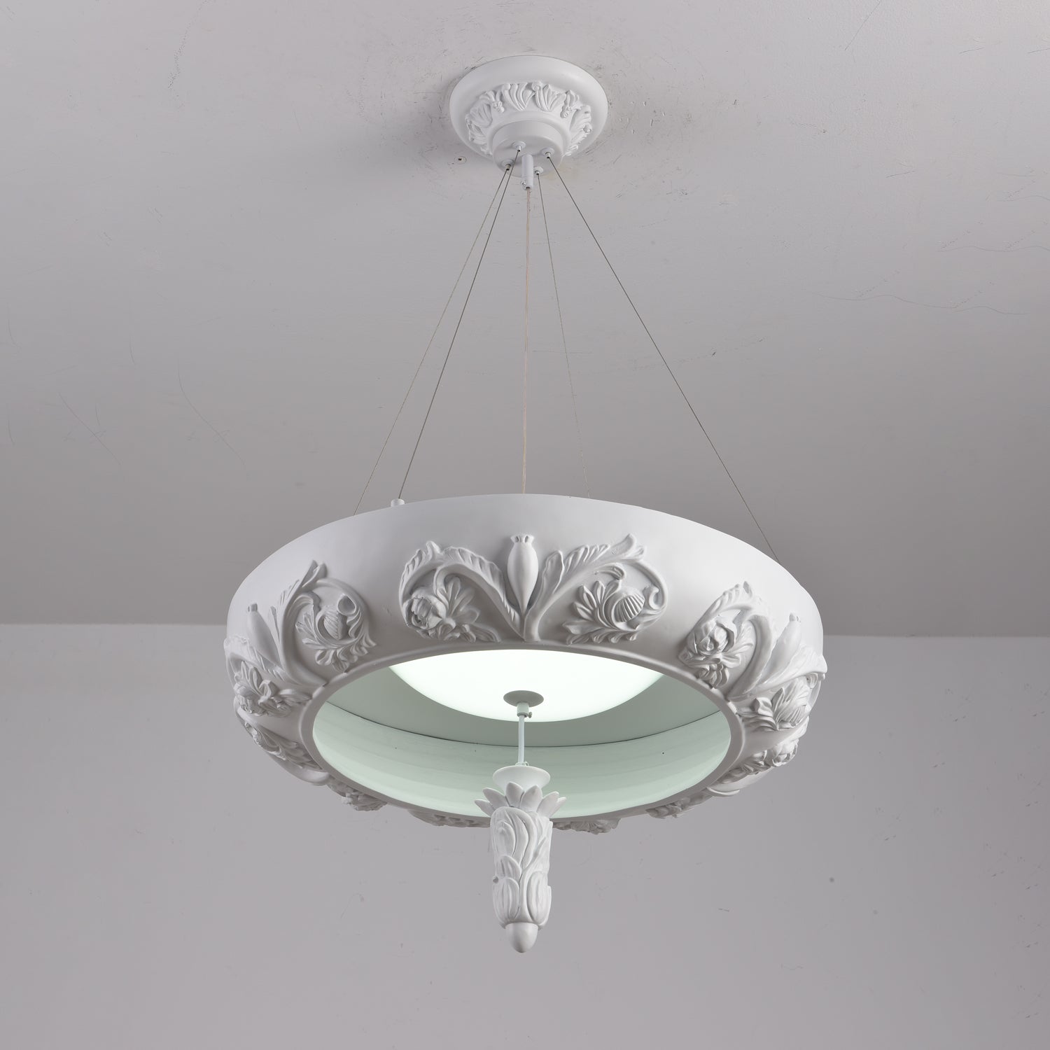 Rococo Plaster Pendant Chandelier - Letslighting