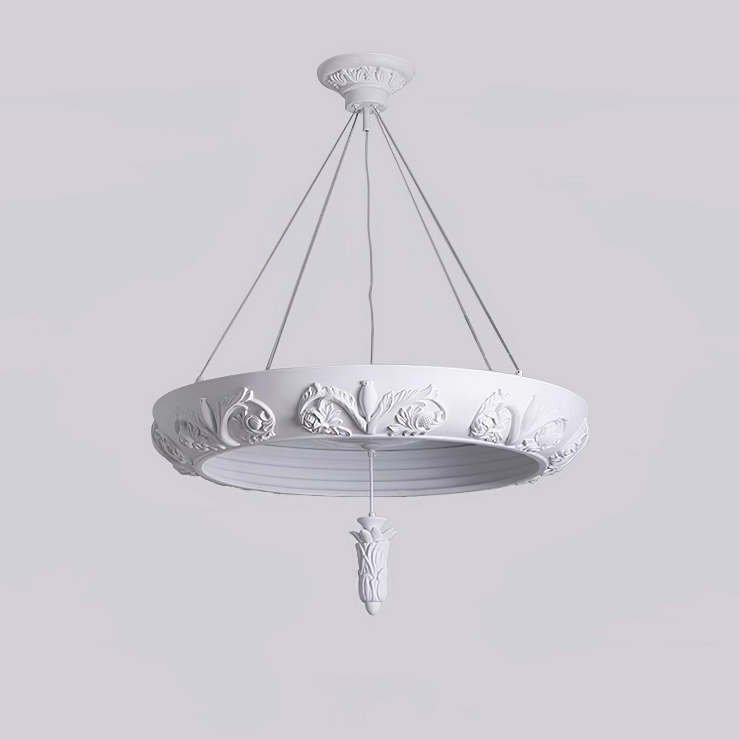 Rococo Plaster Pendant Chandelier - Letslighting