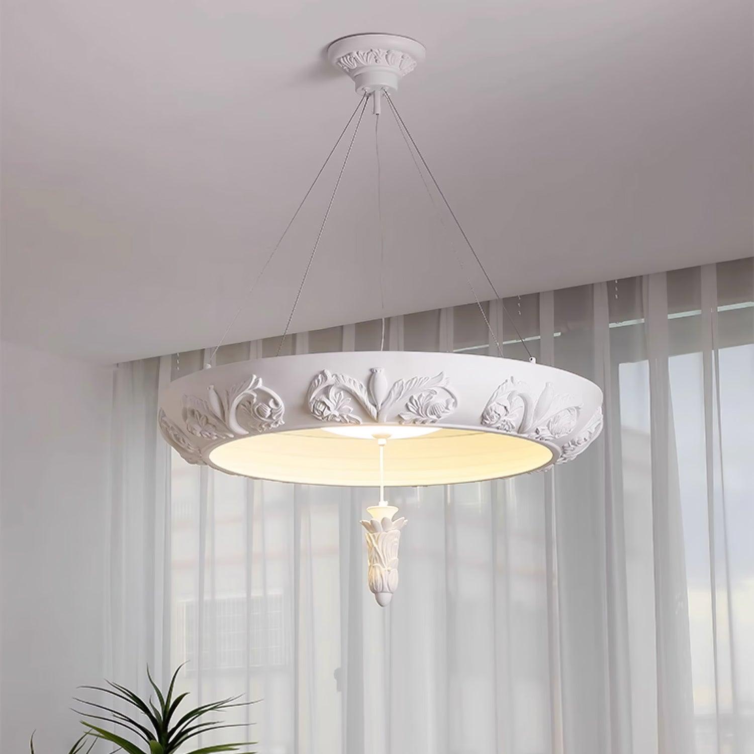 Rococo Plaster Pendant Chandelier - Letslighting