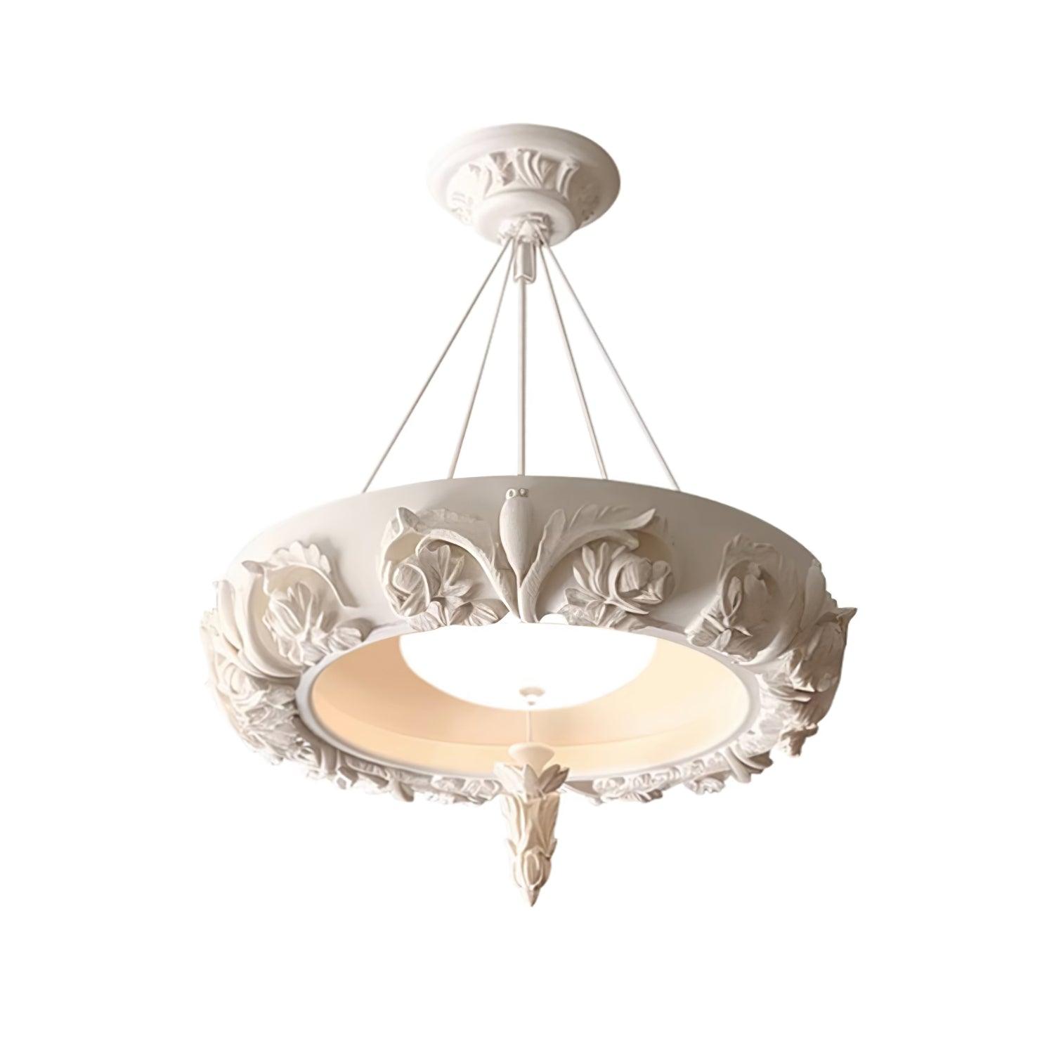 Rococo Plaster Pendant Chandelier - Letslighting