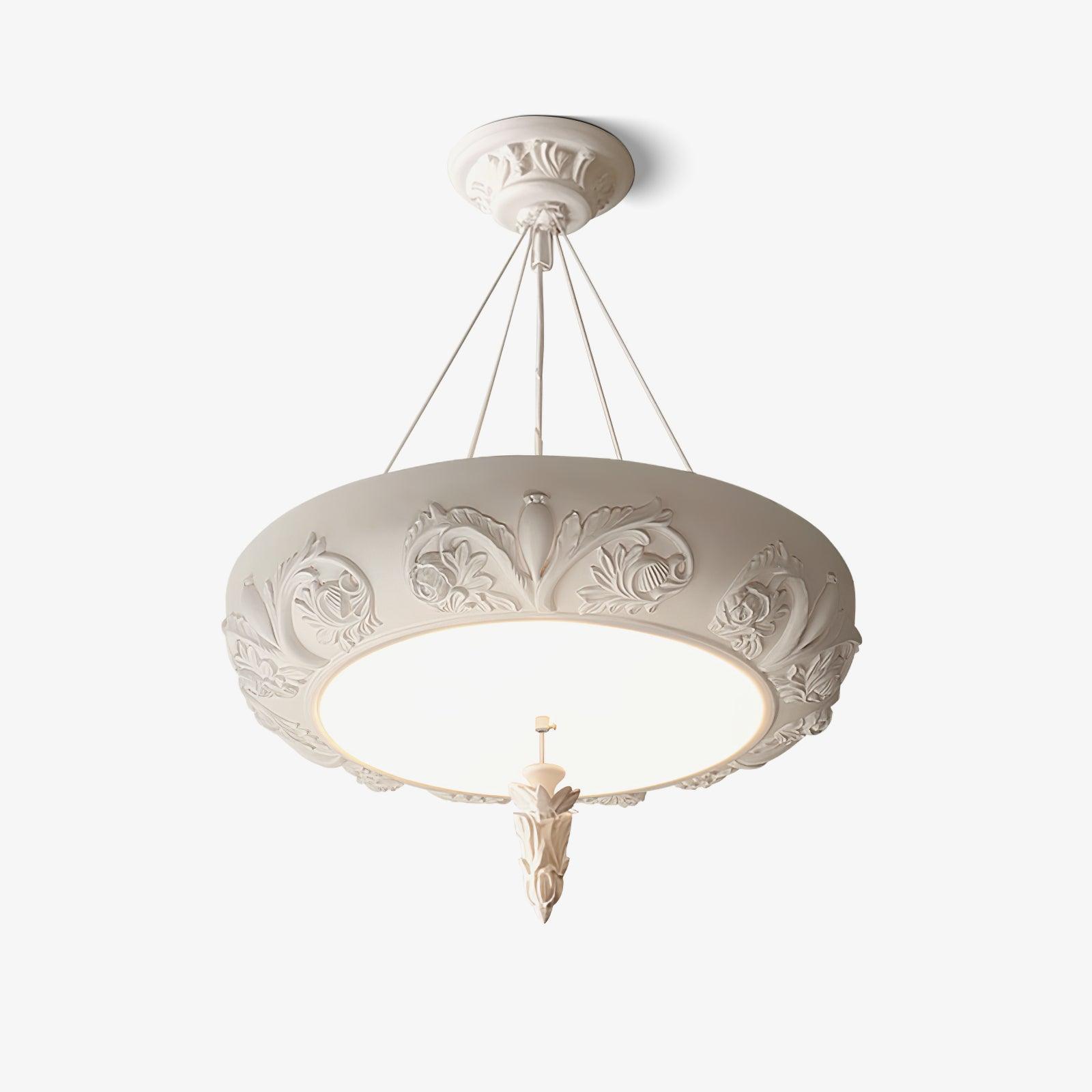 Rococo Plaster Pendant Chandelier - Letslighting
