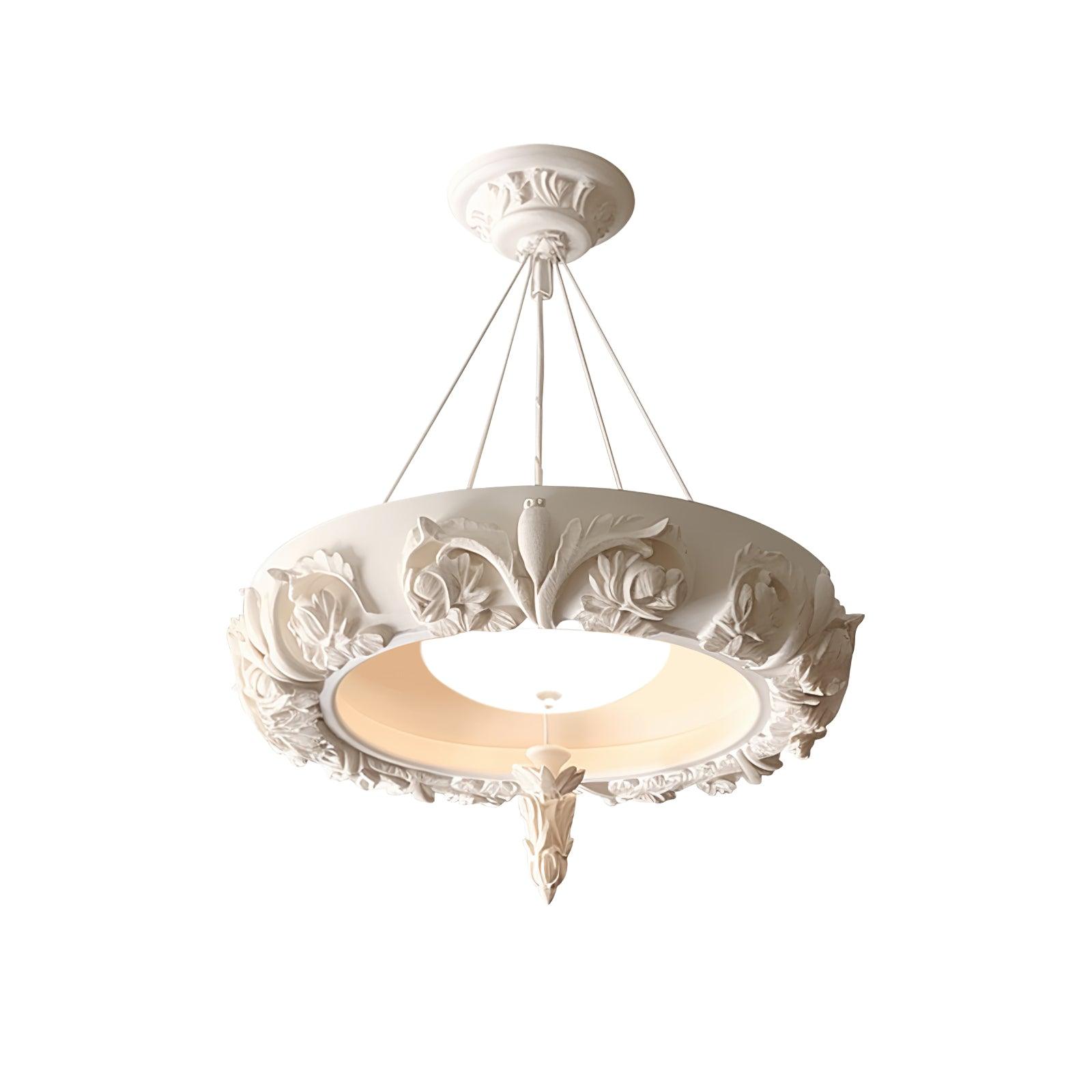 Rococo Plaster Pendant Chandelier - Letslighting