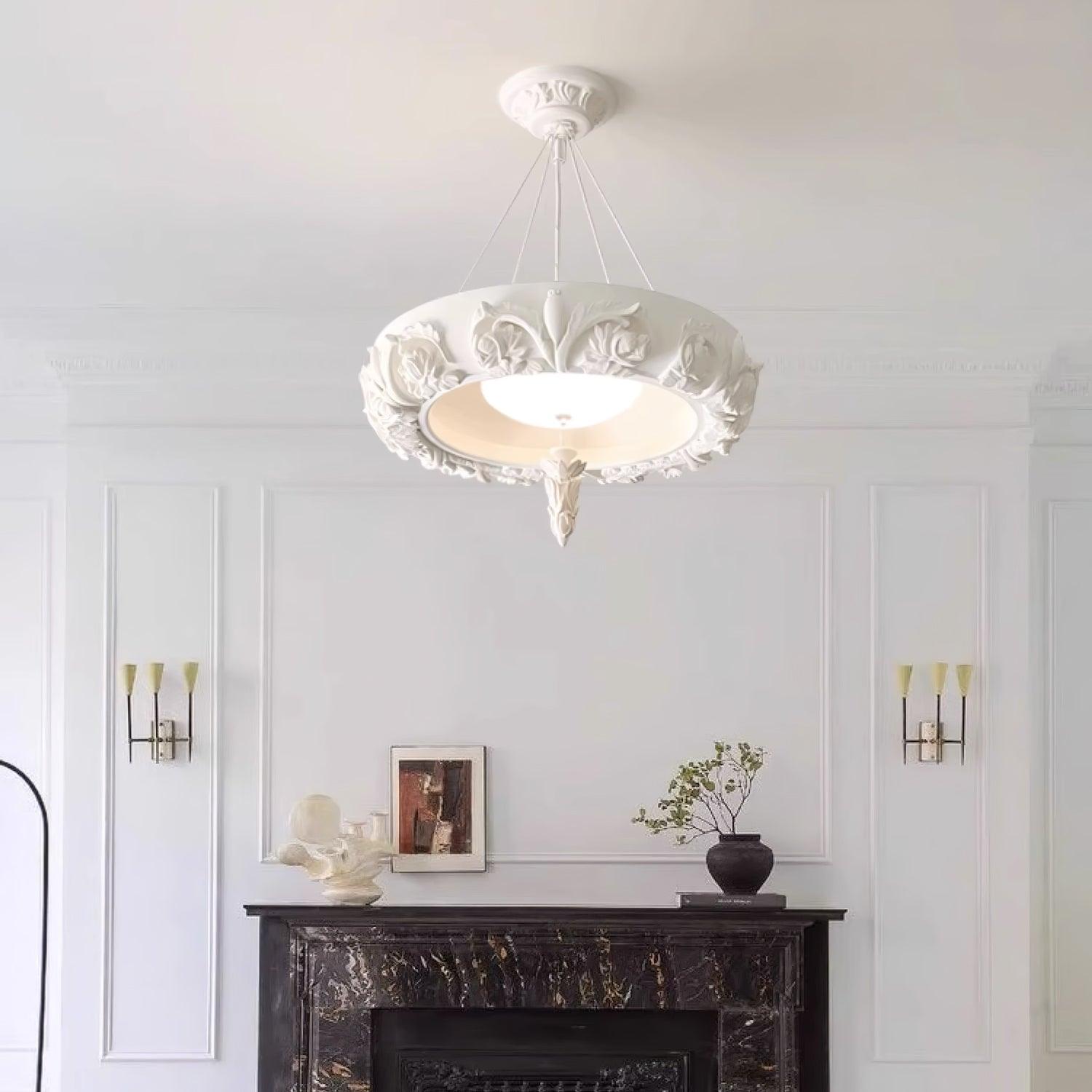 Rococo Plaster Pendant Chandelier - Letslighting