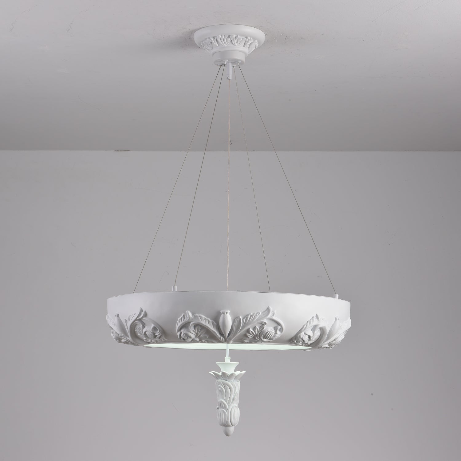 Rococo Plaster Pendant Chandelier - Letslighting