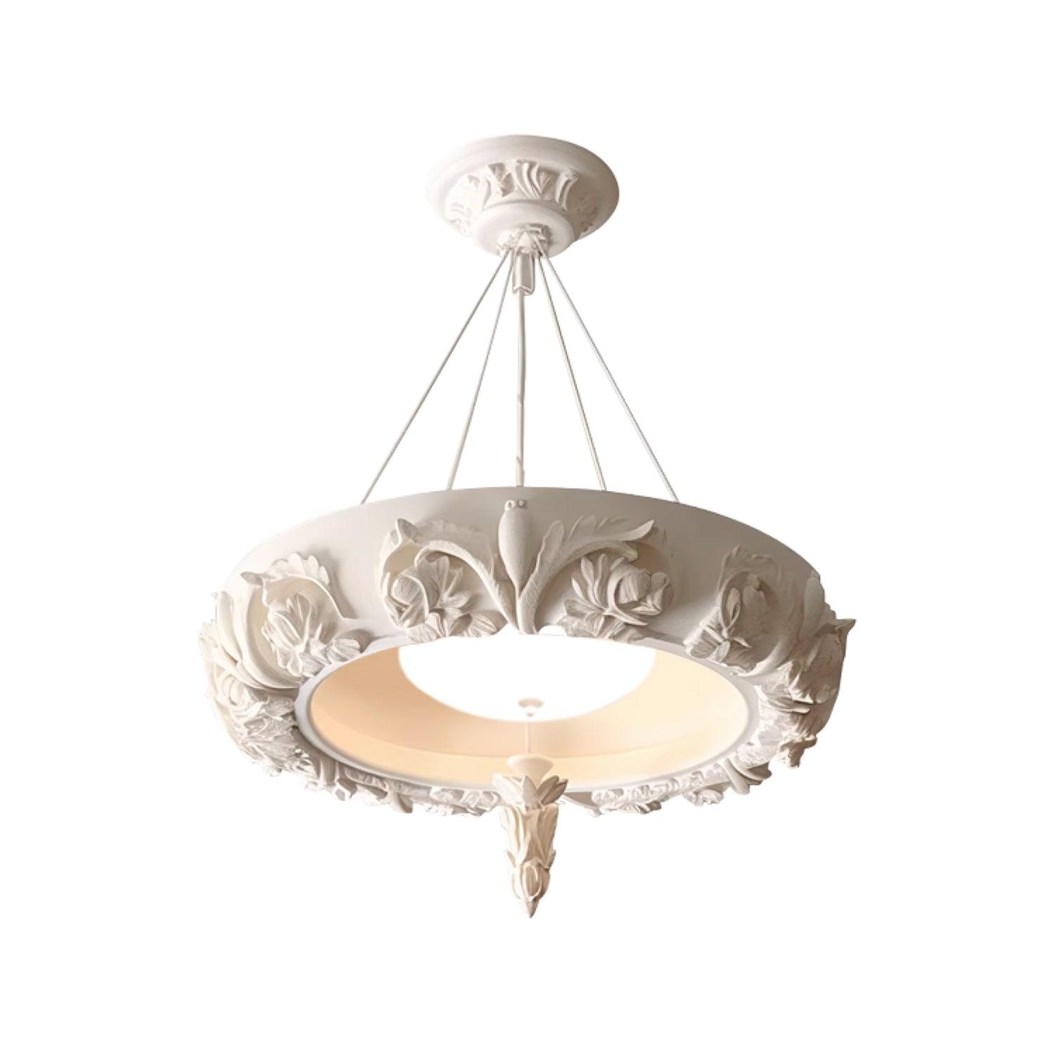 Rococo Plaster Pendant Chandelier - Letslighting