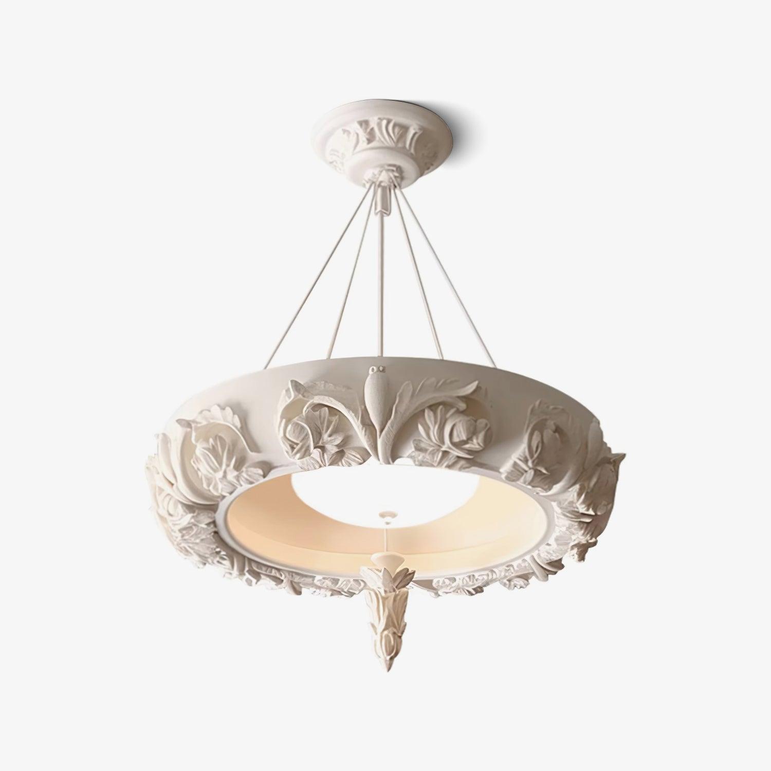 Rococo Plaster Pendant Chandelier - Letslighting