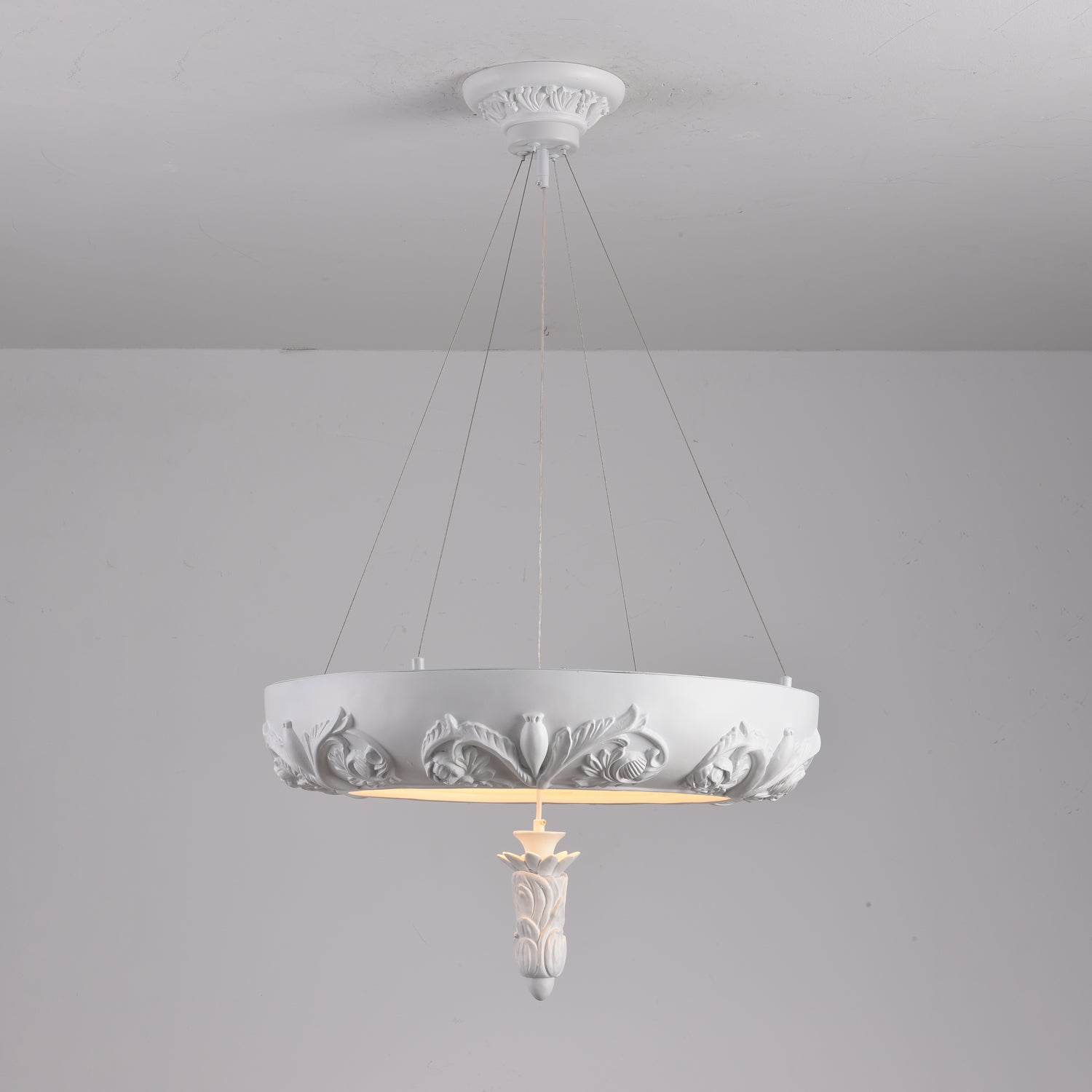 Rococo Plaster Pendant Chandelier - Letslighting