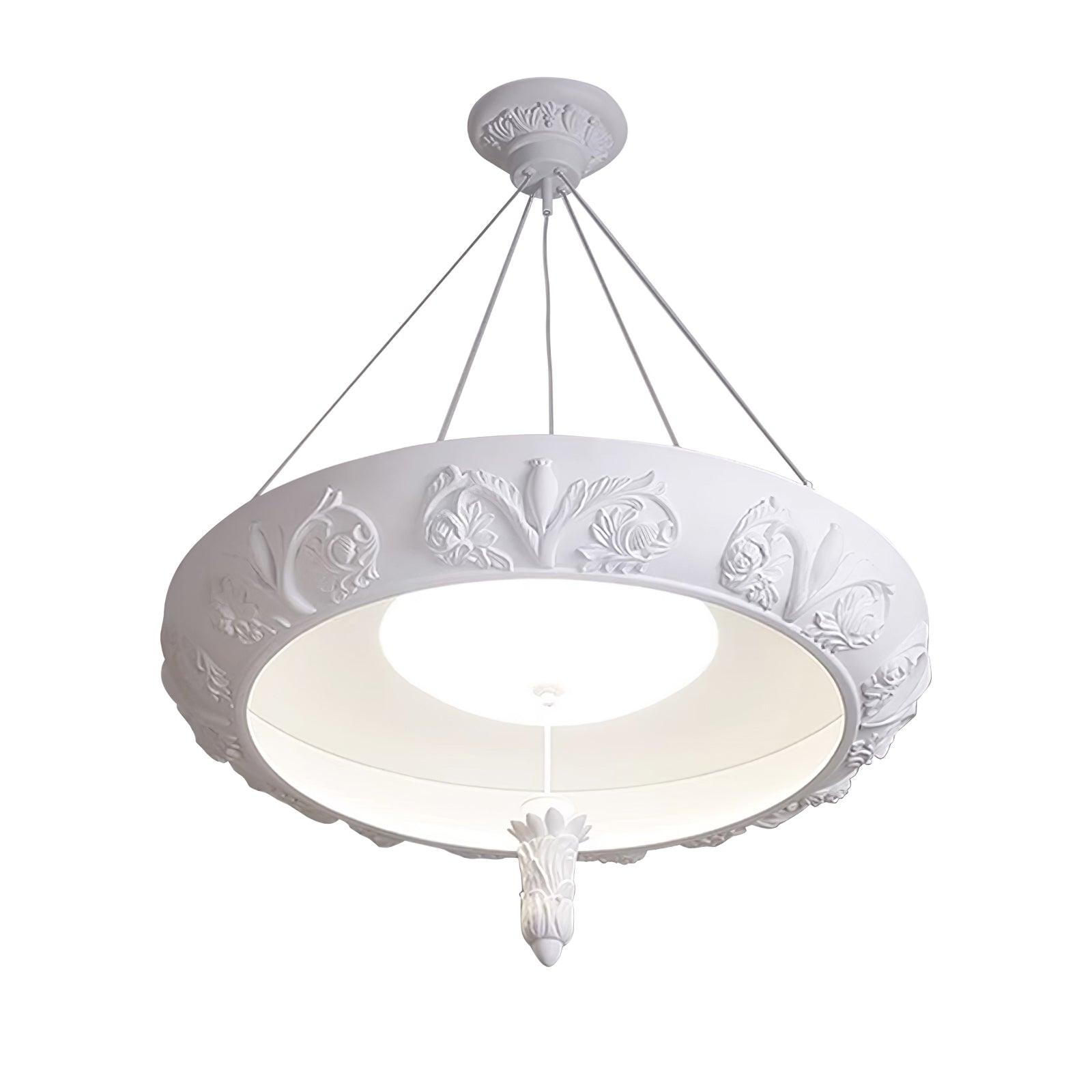 Rococo Plaster Pendant Chandelier - Letslighting
