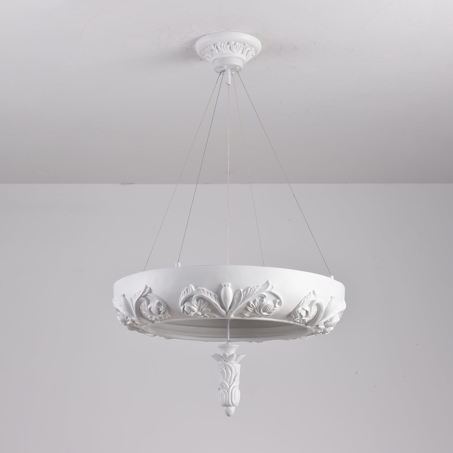 Rococo Plaster Pendant Chandelier - Letslighting