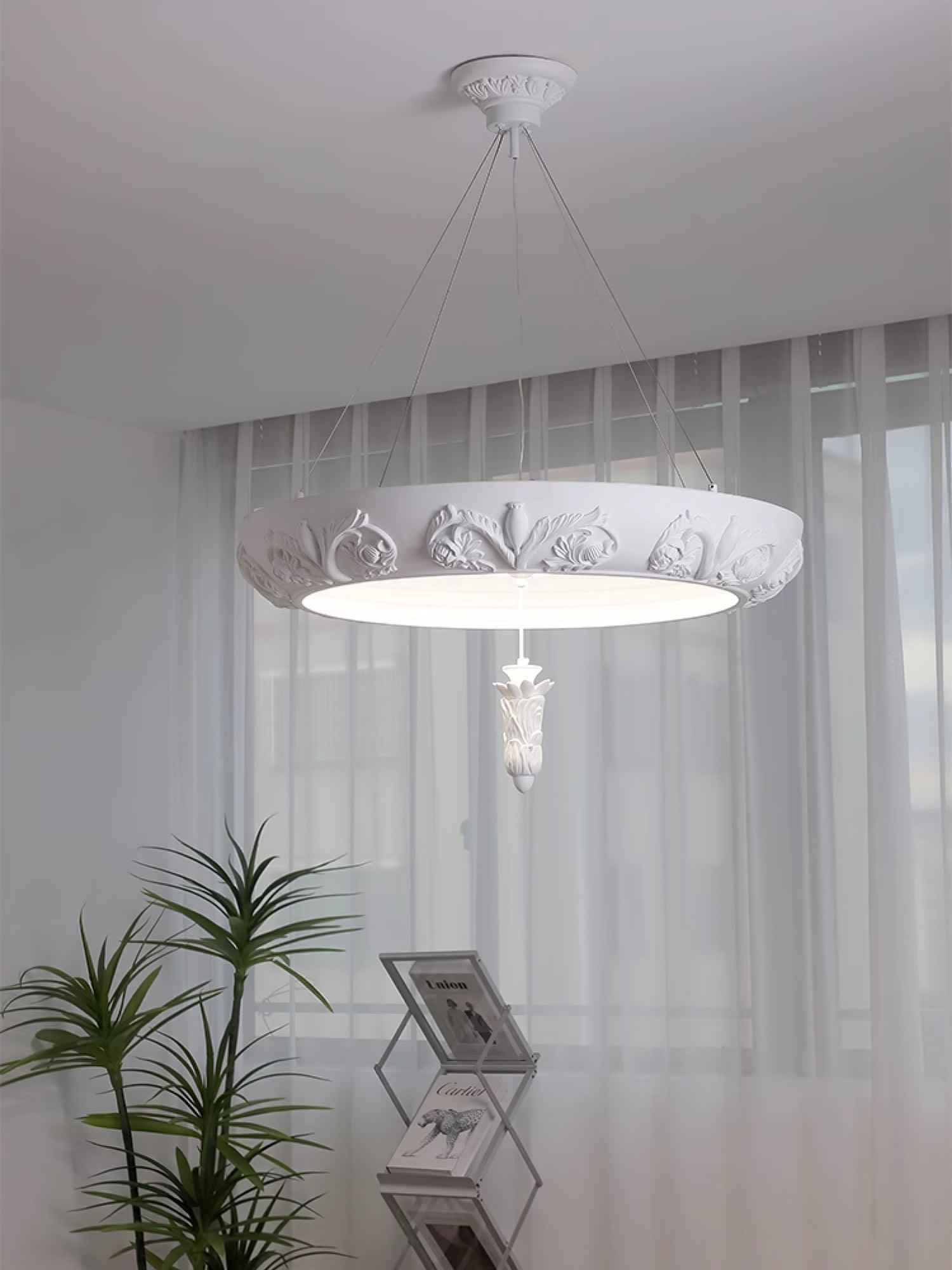 Rococo Plaster Pendant Chandelier - Letslighting