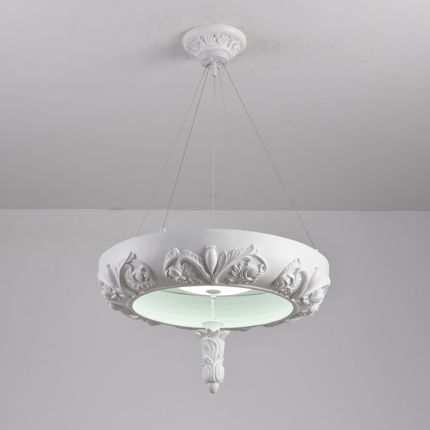 Rococo Plaster Pendant Chandelier - Letslighting