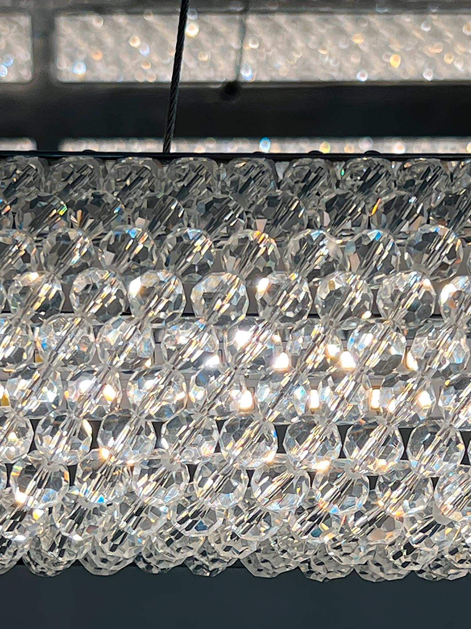 Vazorora Modern Minimalist Ring Metal Crystal Chandelier - Letslighting