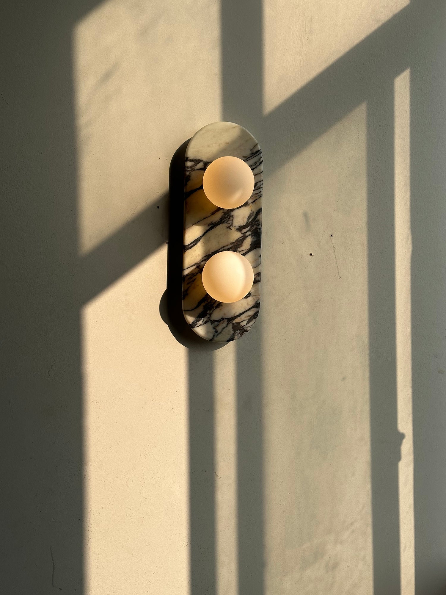 Alvuvyo Elegance Modern Marble Wall Lamp - Lamp Copper