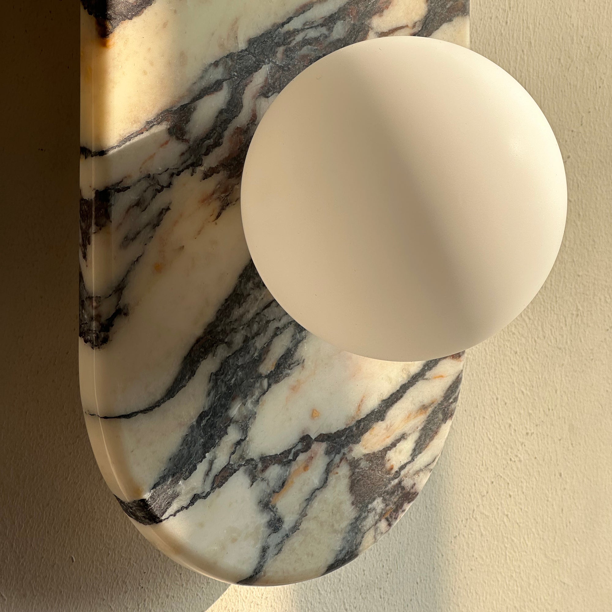 Alvuvyo Elegance Modern Marble Wall Lamp - Lamp Copper