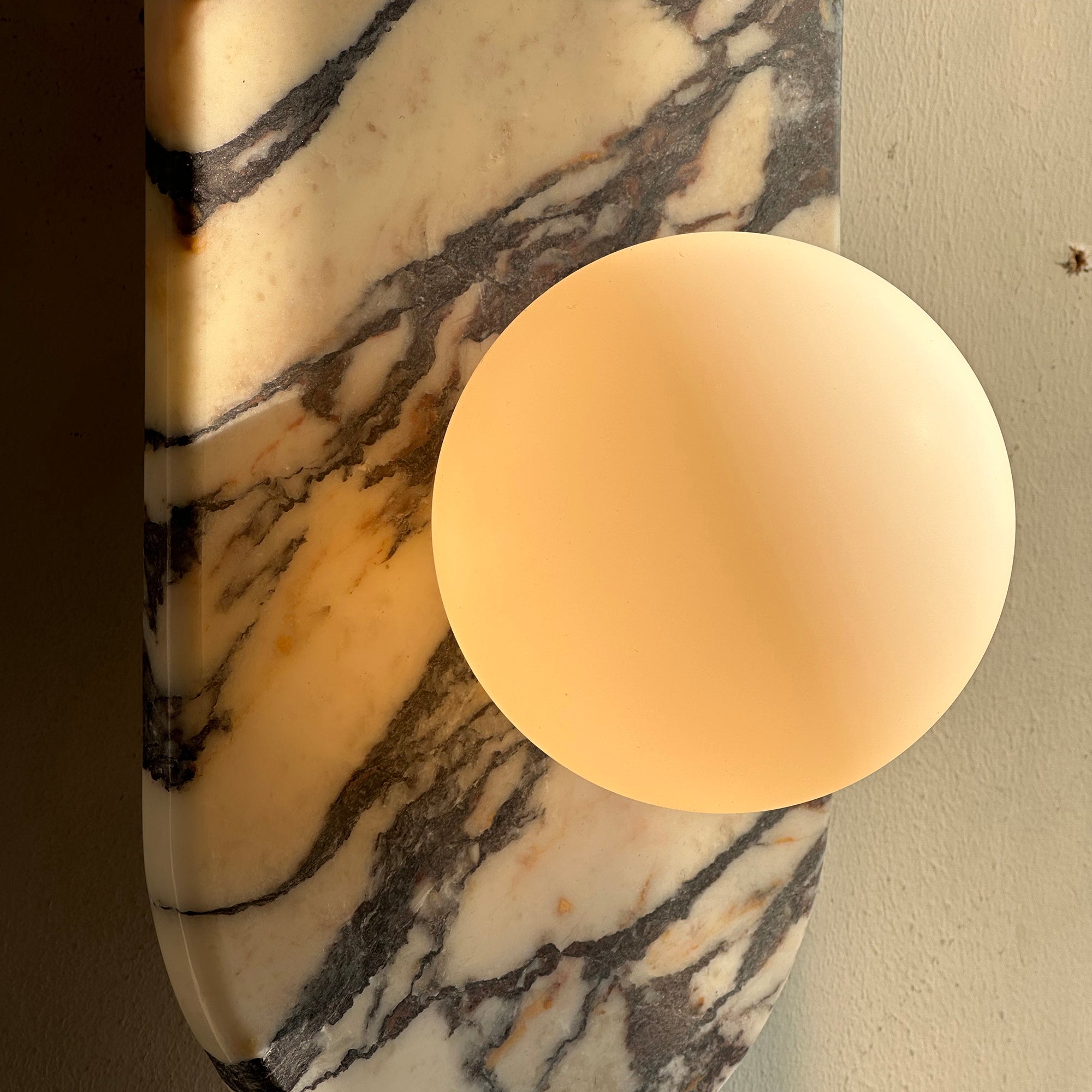 Alvuvyo Elegance Modern Marble Wall Lamp - Lamp Copper