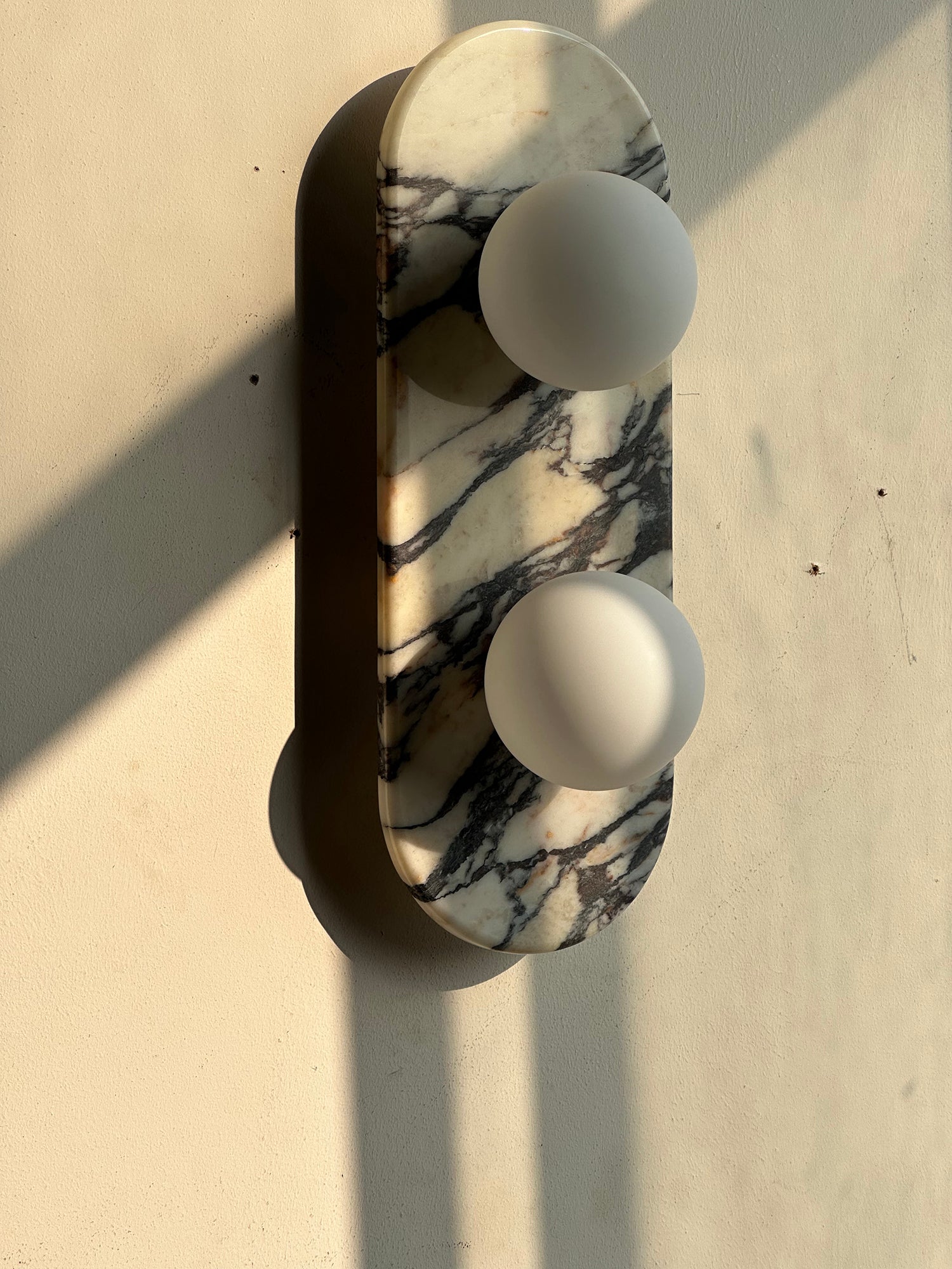 Alvuvyo Elegance Modern Marble Wall Lamp - Lamp Copper