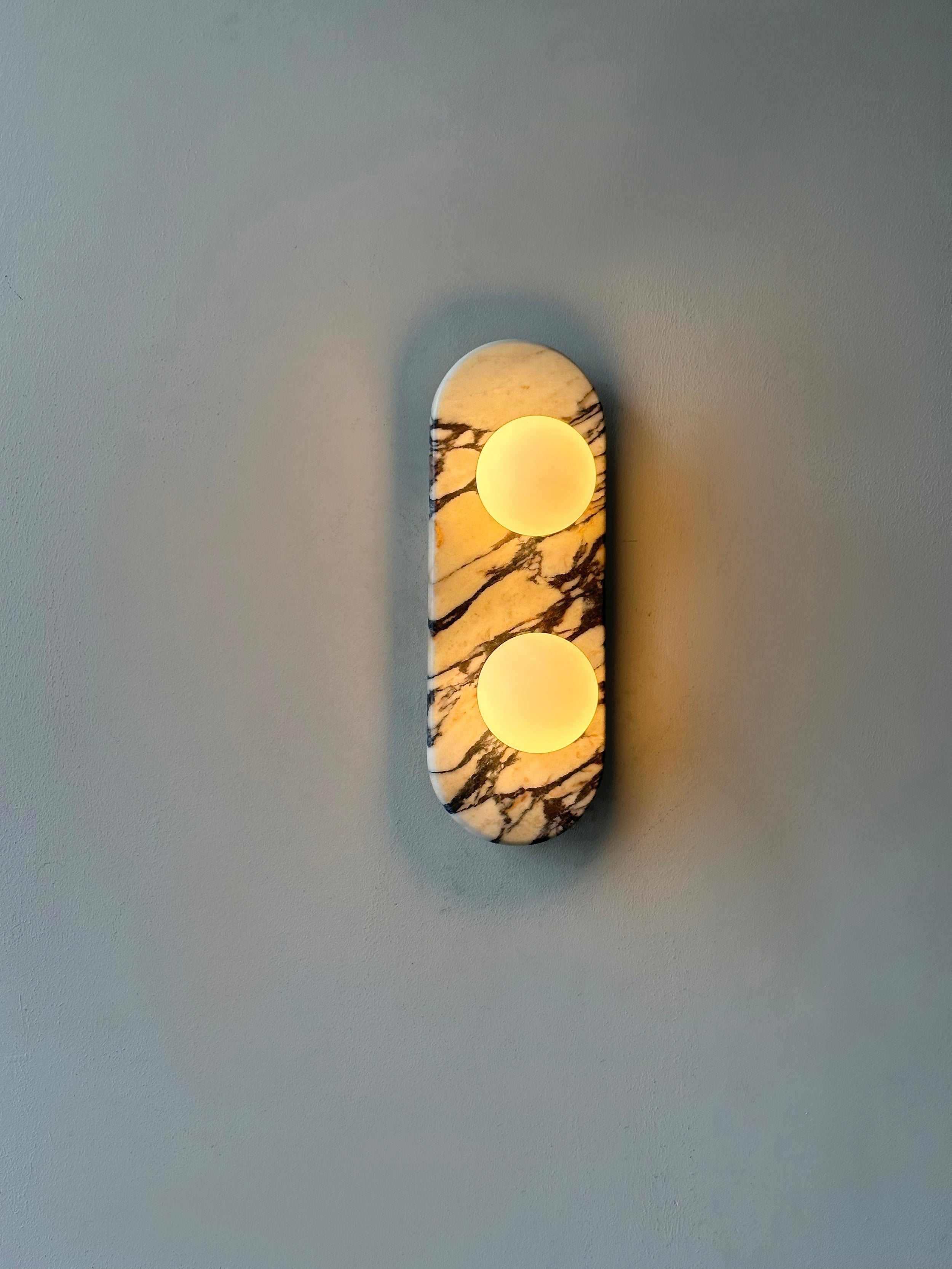 Alvuvyo Elegance Modern Marble Wall Lamp - Lamp Copper