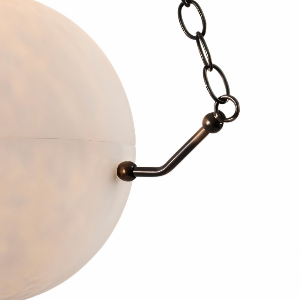 Himinuvys Modern Dimmable Minimalist Alabaster Pendant Lamp - Lamp Copper