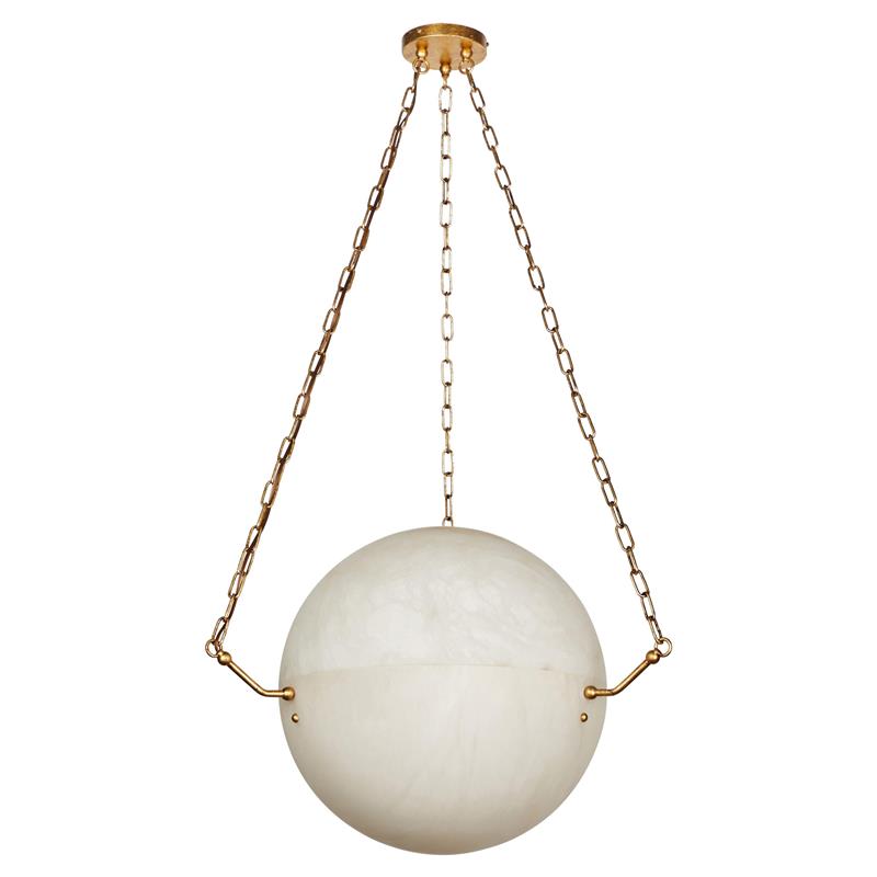 Himinuvys Modern Dimmable Minimalist Alabaster Pendant Lamp - Lamp Copper