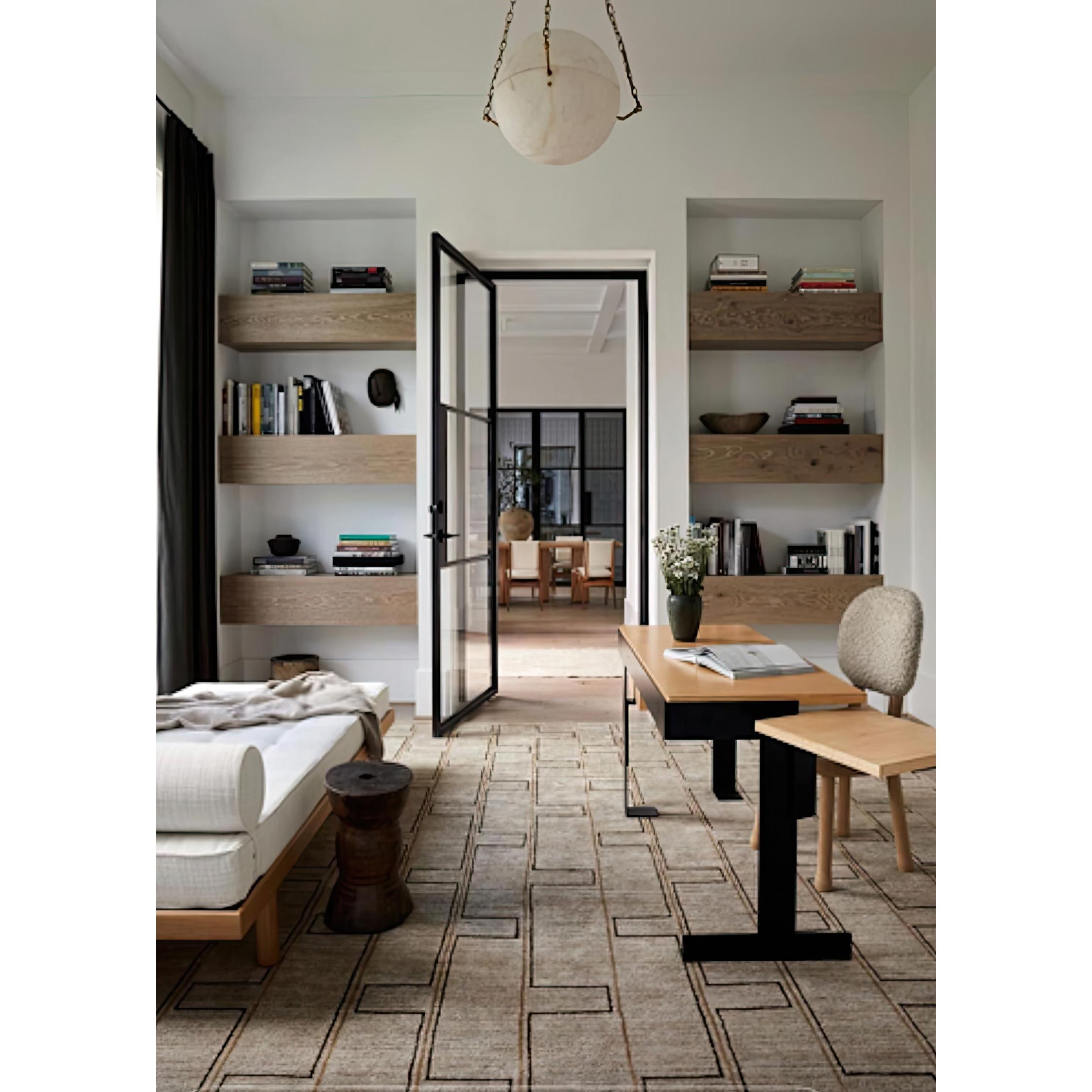 Himinuvys Modern Dimmable Minimalist Alabaster Pendant Lamp - Lamp Copper