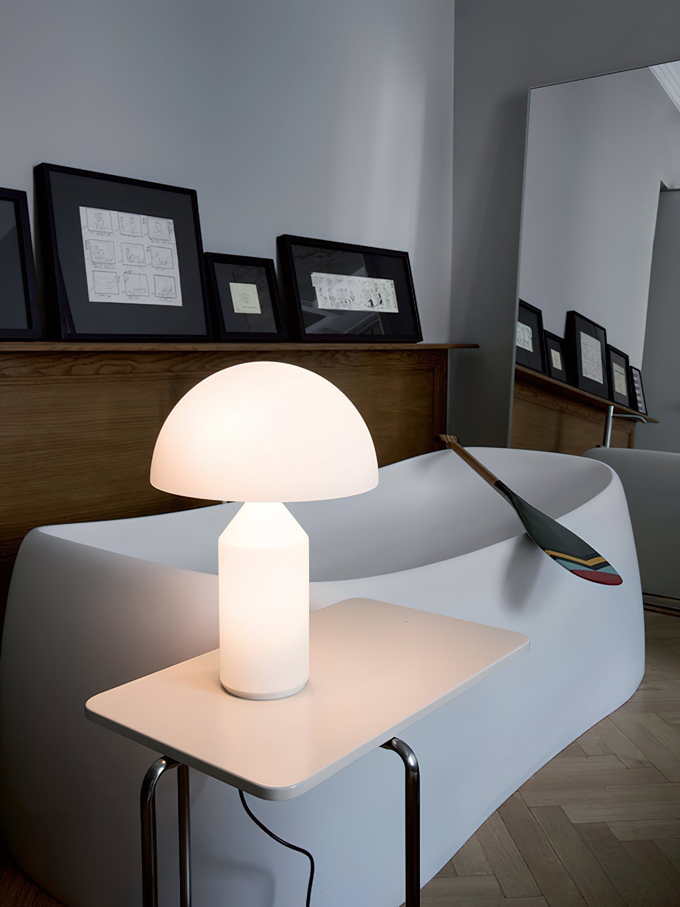 Atollo Glass Table Lamp - Lamp Copper