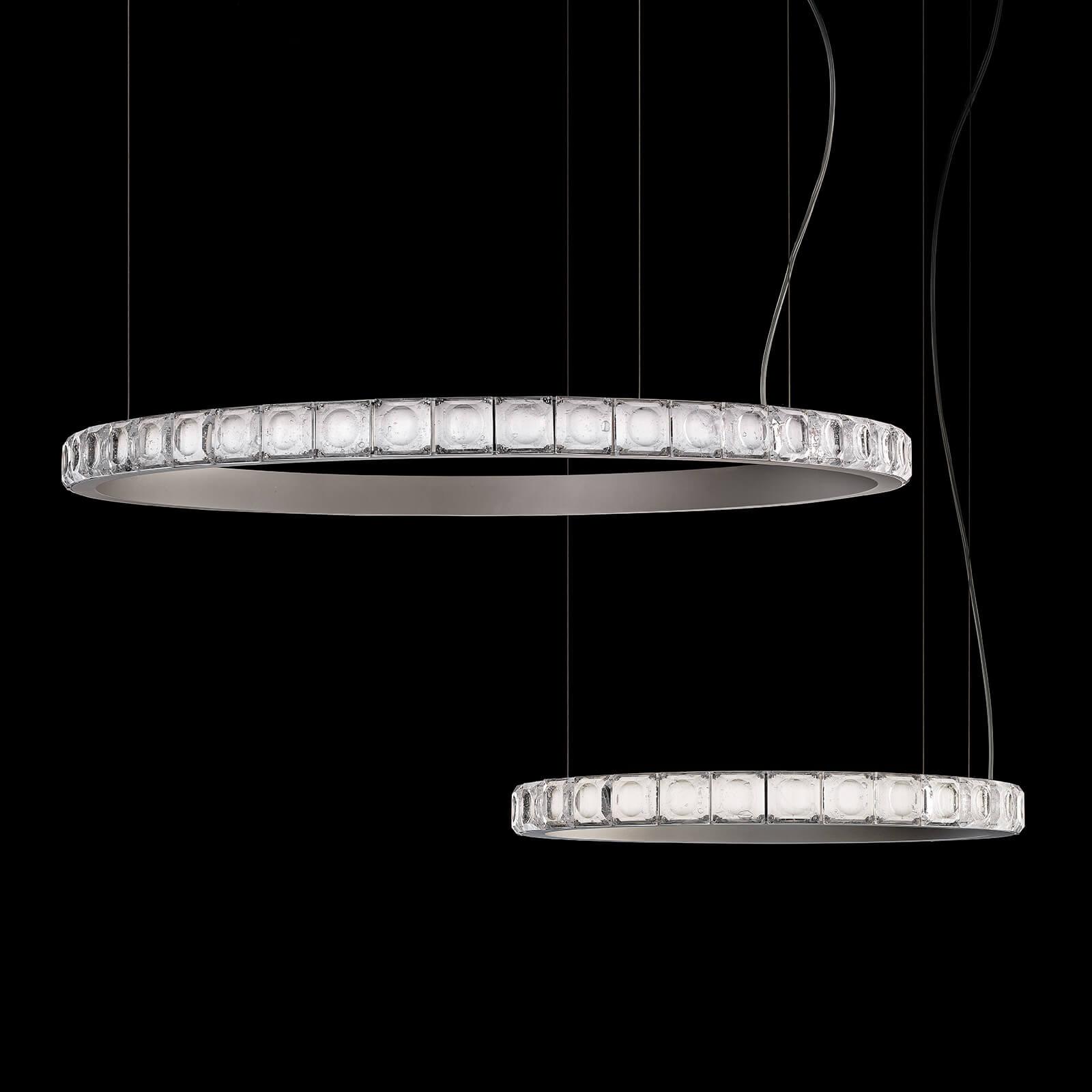 Avzorion Modern Minimalist Ring Glass Metal Chandelier - Letslighting