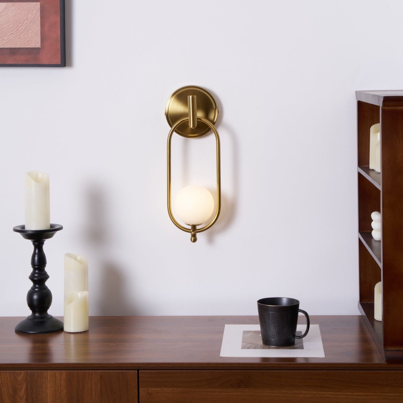 Cumirisra Modern Minimalist Brass Glass Wall Light - Letslighting