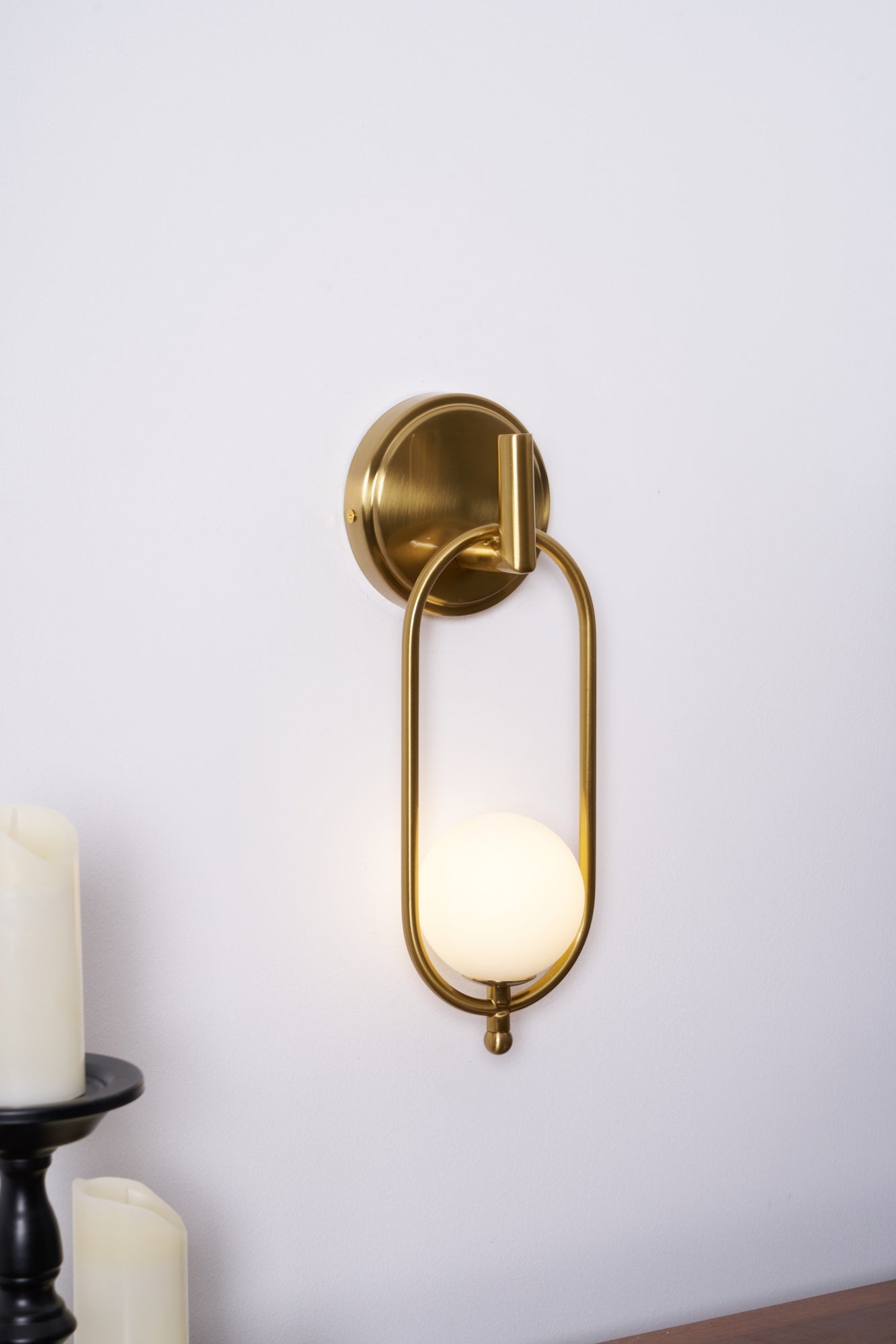 Cumirisra Modern Minimalist Brass Glass Wall Light - Letslighting