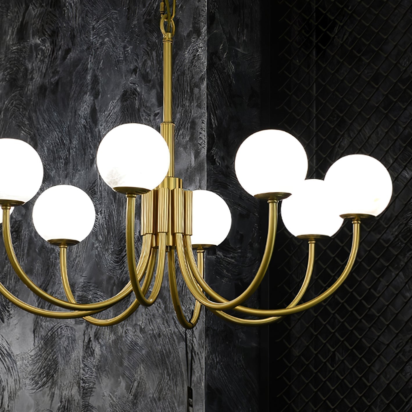 Alira Vintage Alabaster Chandelier Light - Letslighting