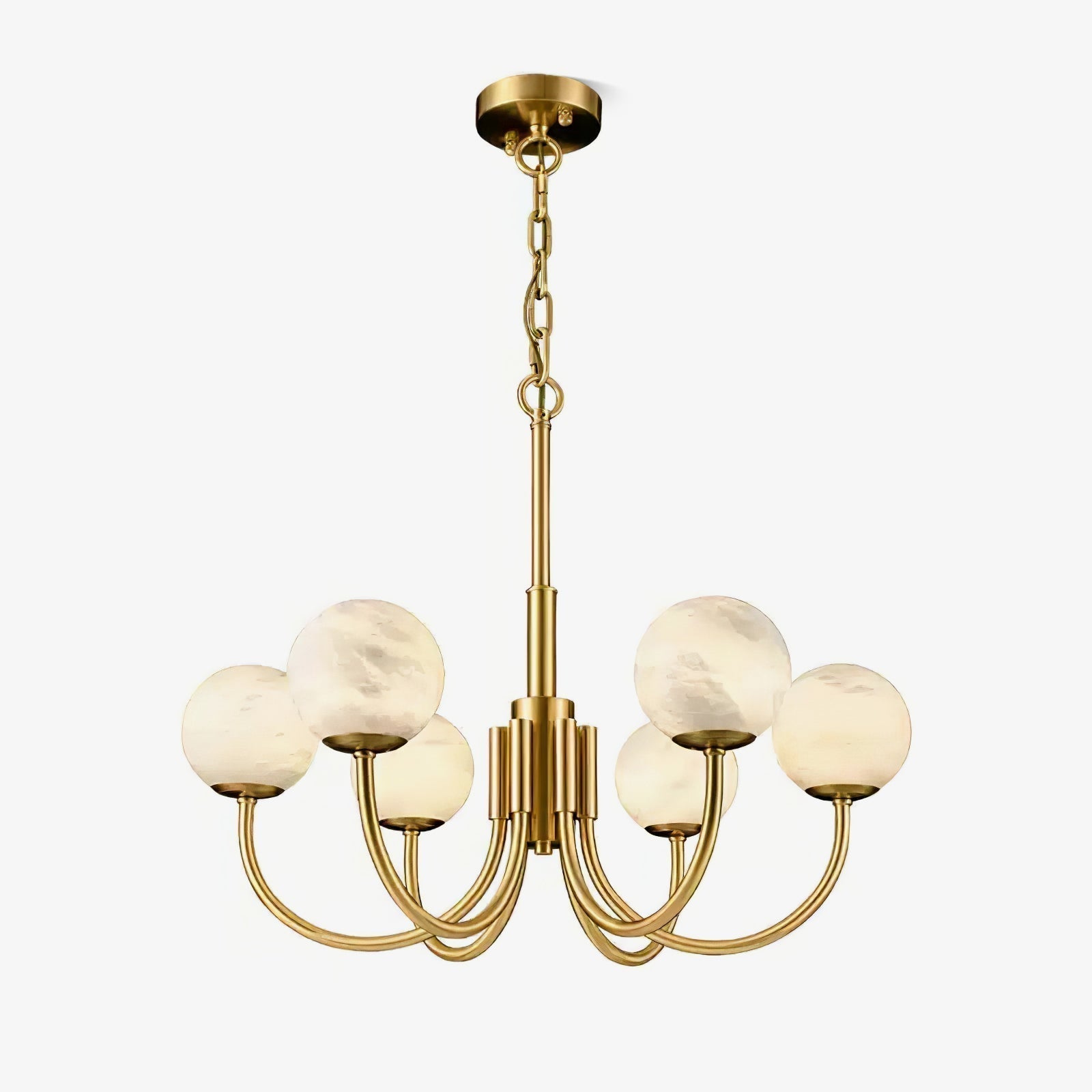 Alira Vintage Alabaster Chandelier Light - Letslighting