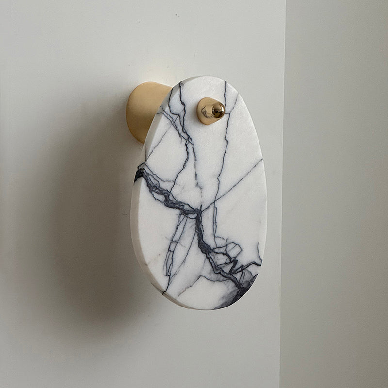 Norduvys Modern Luxurious Metal Marble Wall Lamp - Lamp Copper