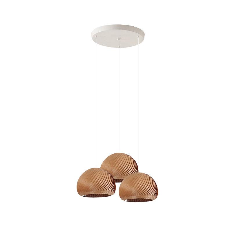 Spiral Vintage Wood Pendant Lamp - Letslighting